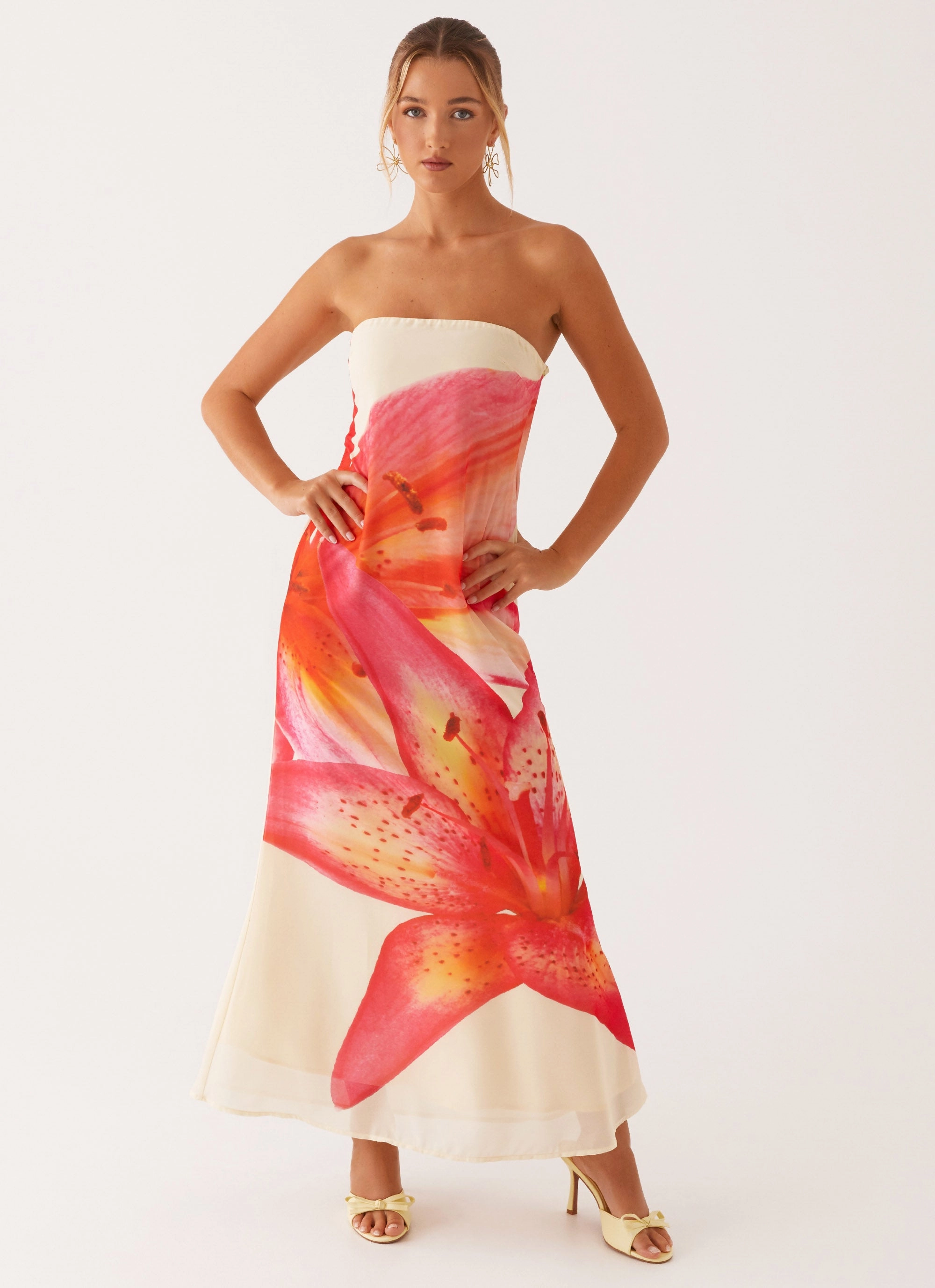 Silky Form Darcy Maxi Dress - Yellow Floral