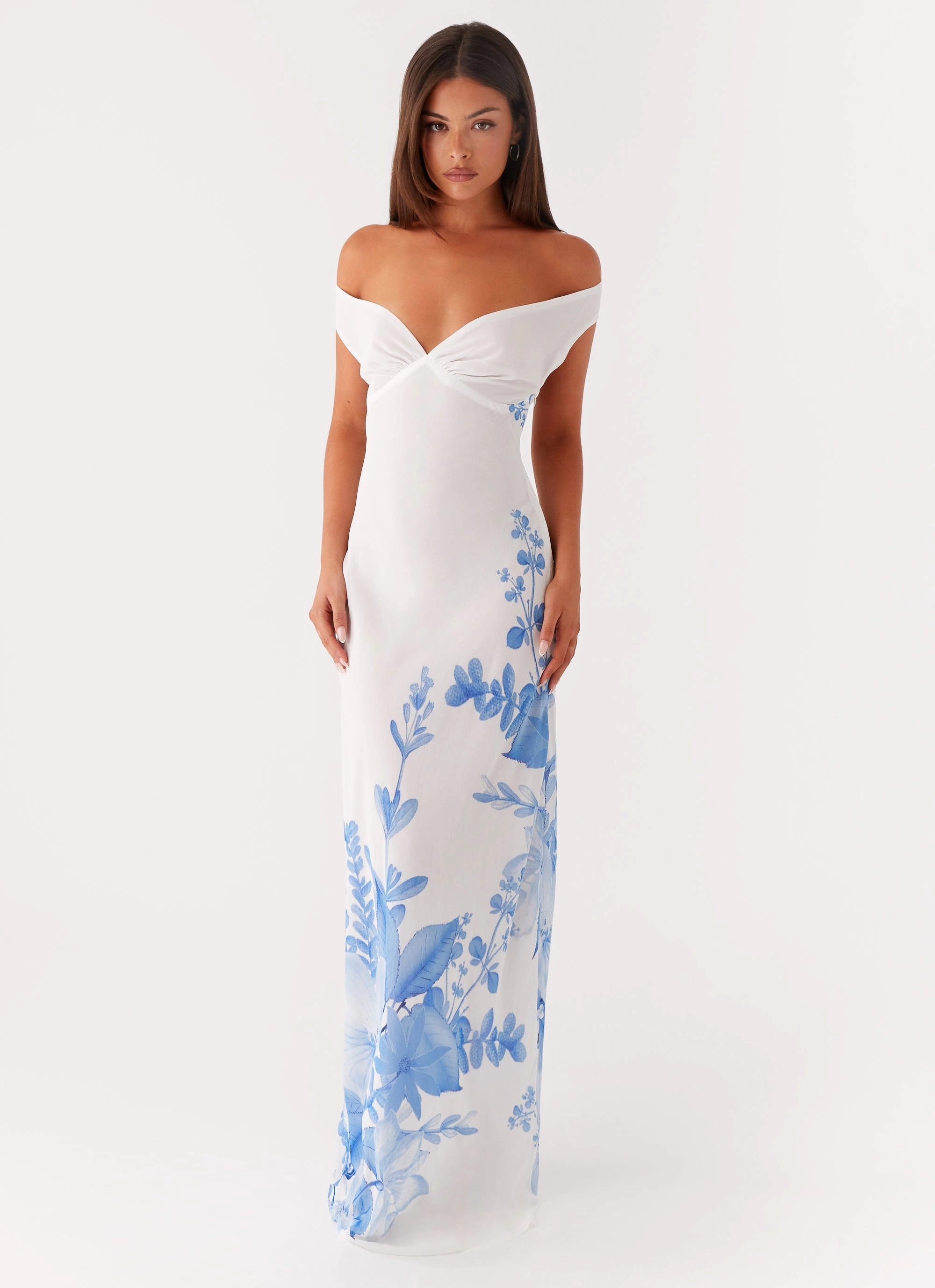 Daily Casual Mix-And-Match Krissa Maxi Dress - Blue Floral