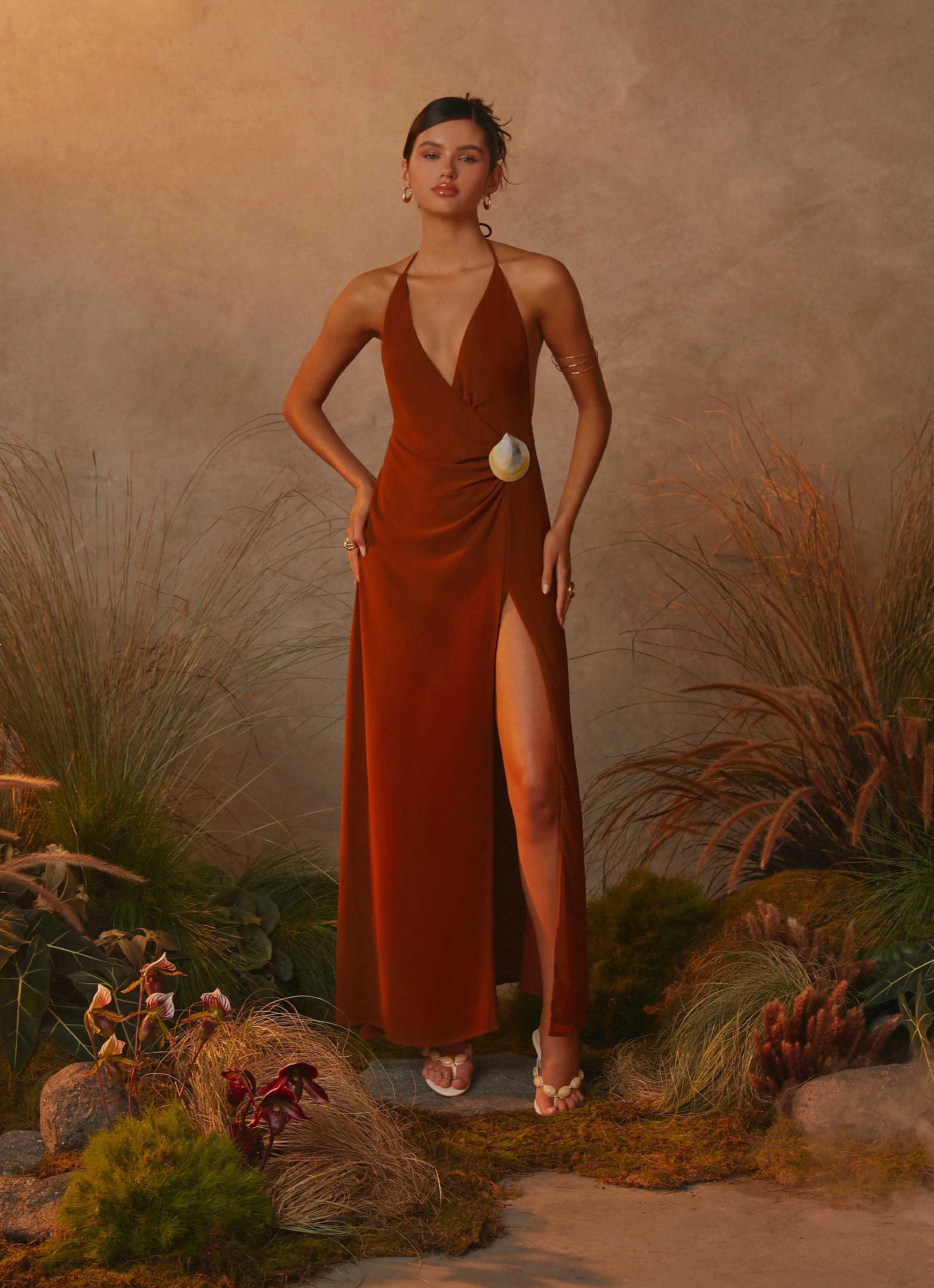 Marjoram Maxi Dress - Chocolate Festival-Ready