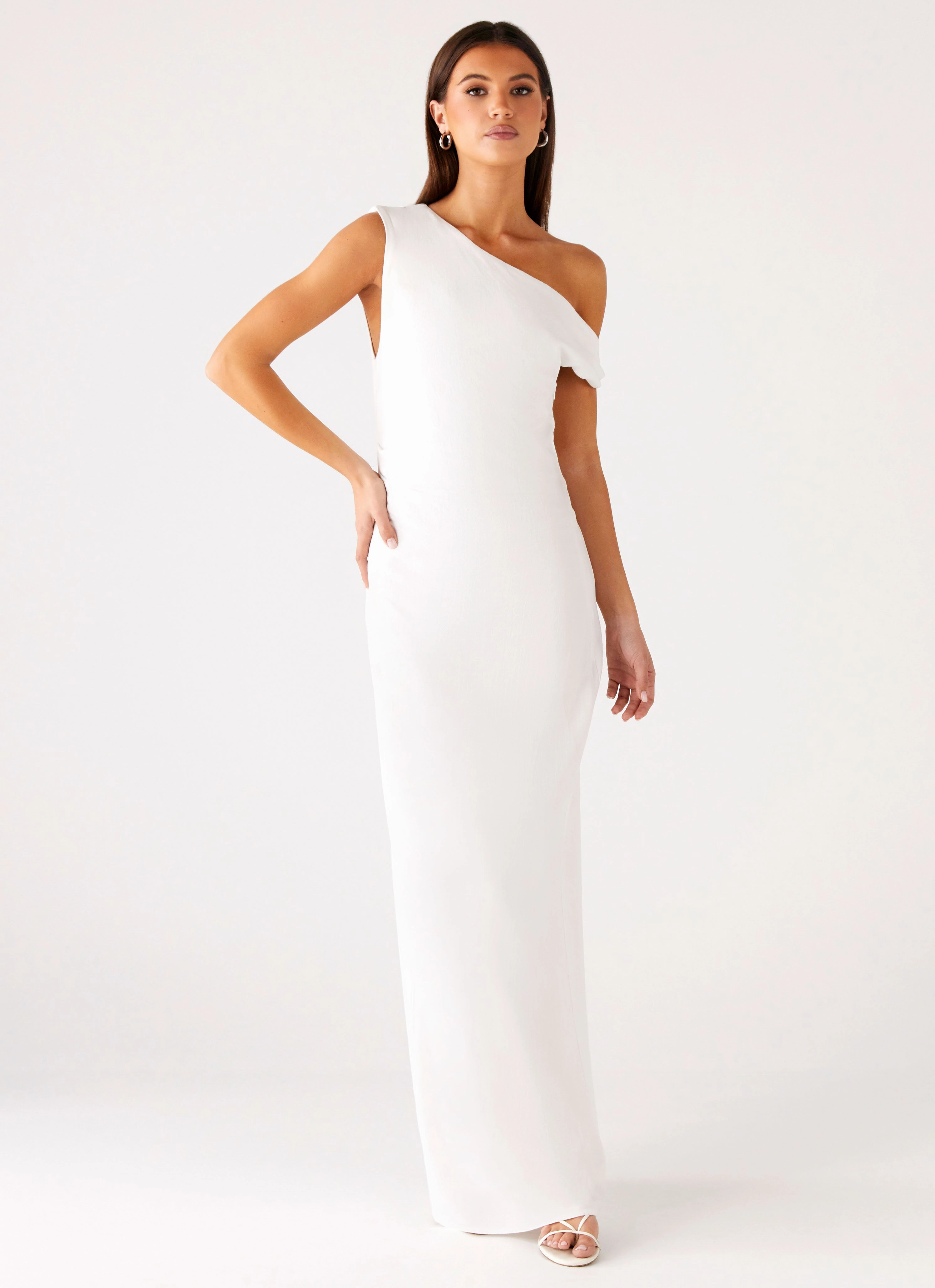 Mckenna Maxi Dress - White Fresh Stitch