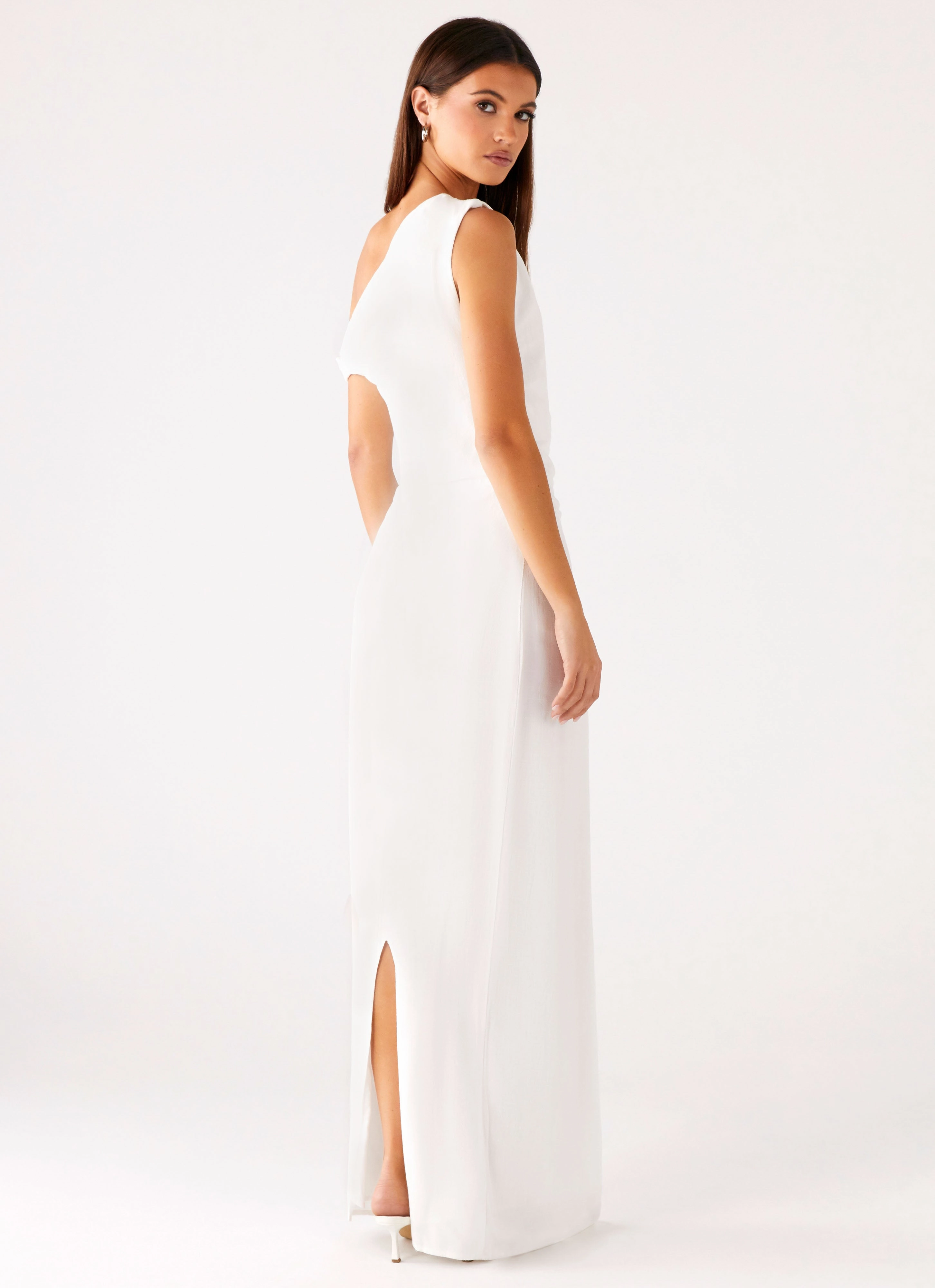 Mckenna Maxi Dress - White Polished Fit