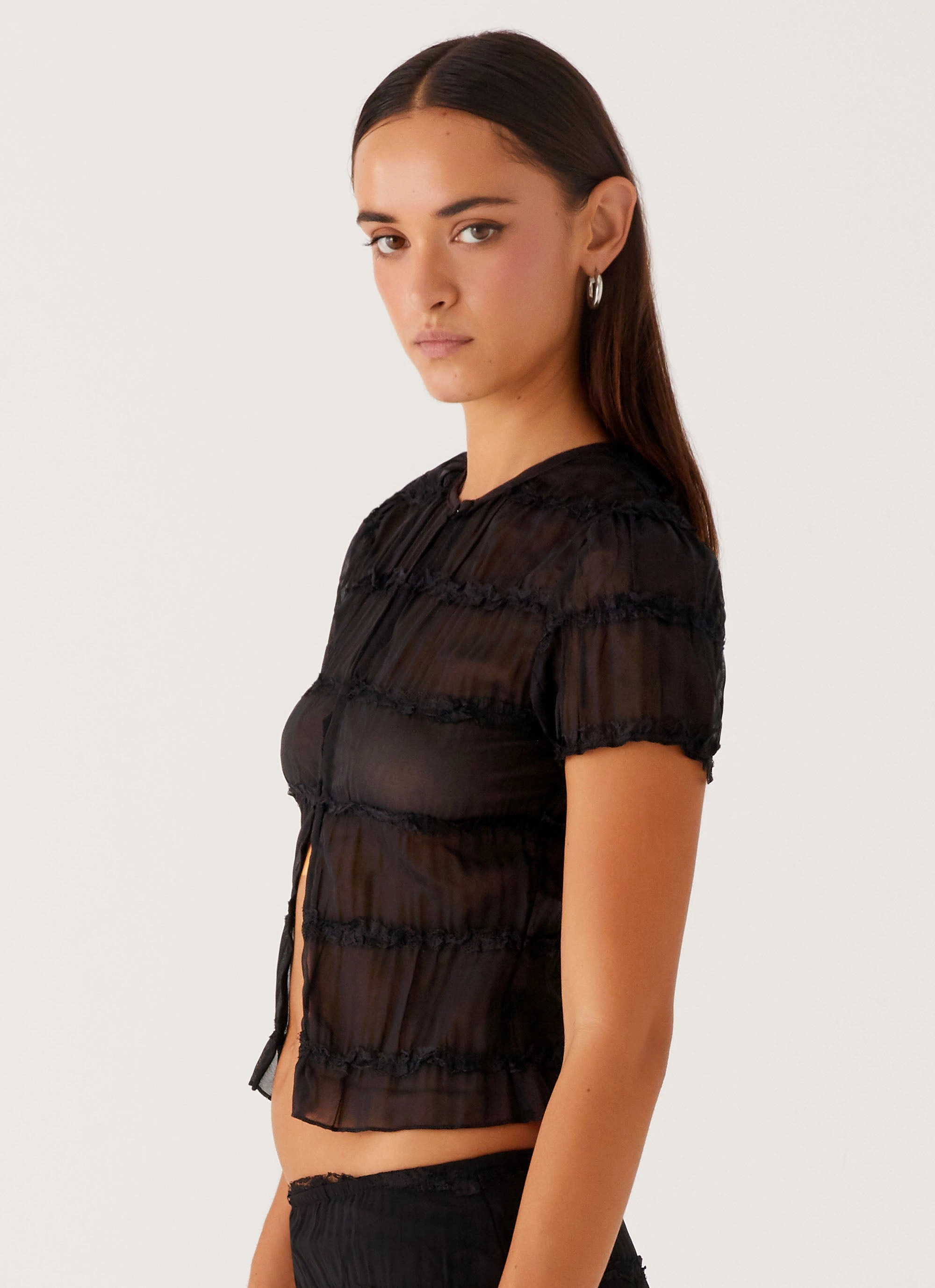 Daydreaming Top - Black LowProfileDesign Stretch Fabric