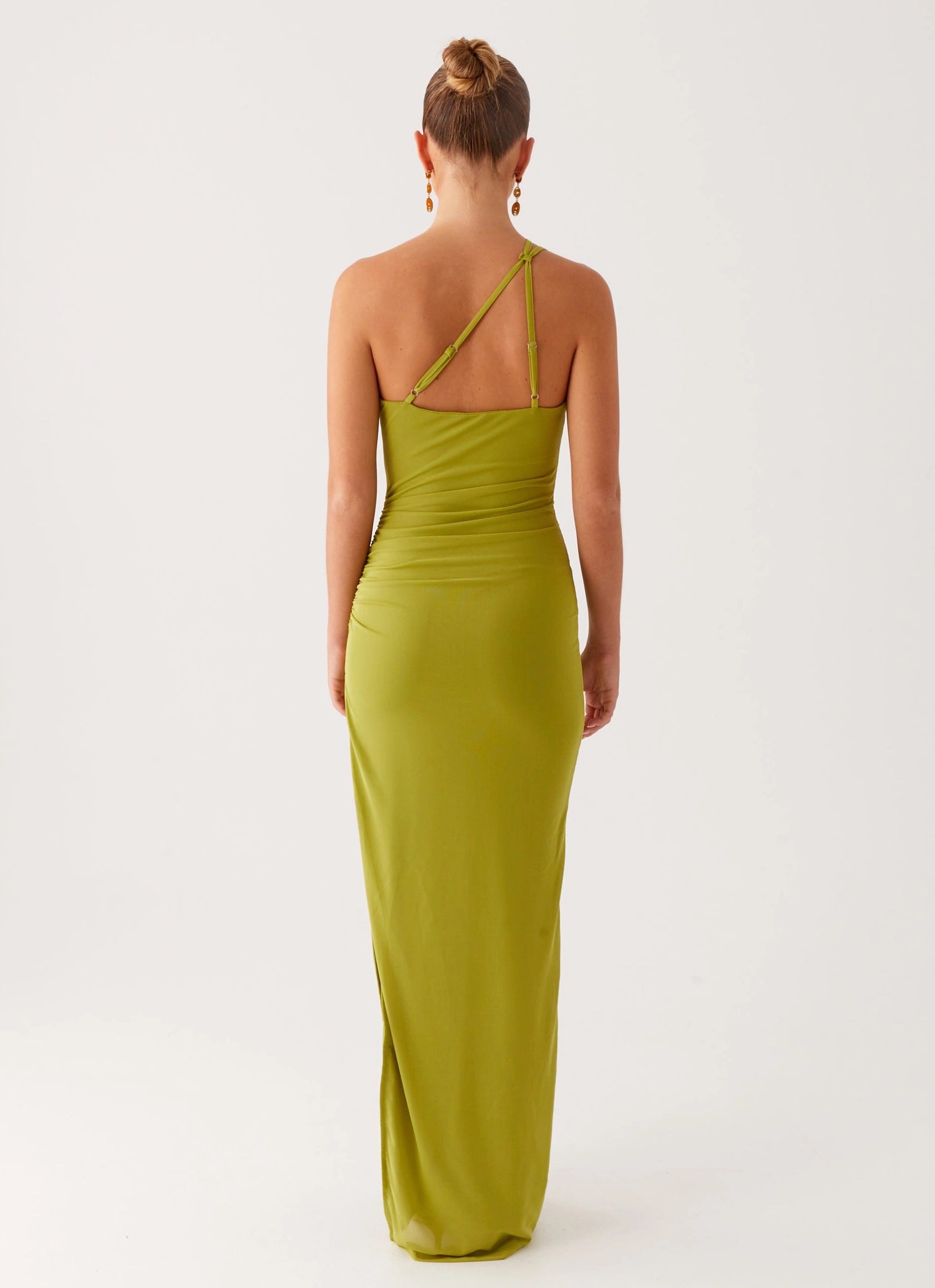 Fashionable Style Office Wear Lamara Maxi Dress - Green