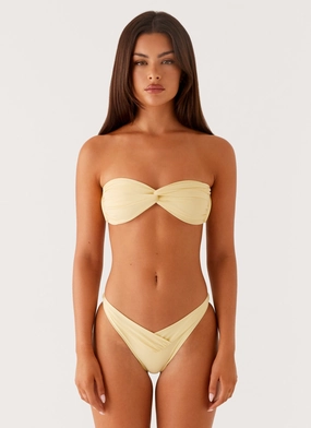 Delta Bikini Bottoms - Lemon Quick Fastening Clips
