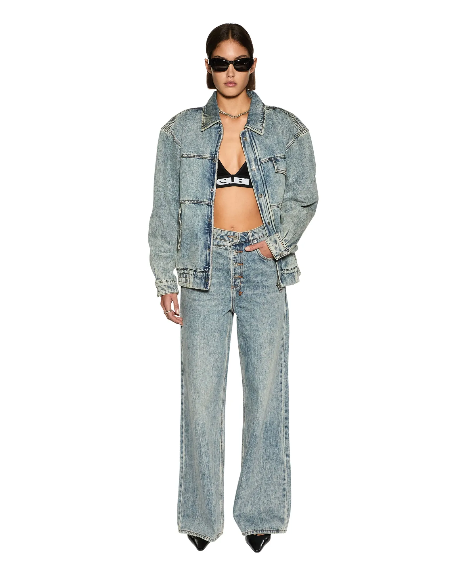 Tear Resistant Denim Airy Touch DETACHED JEAN YOUTH