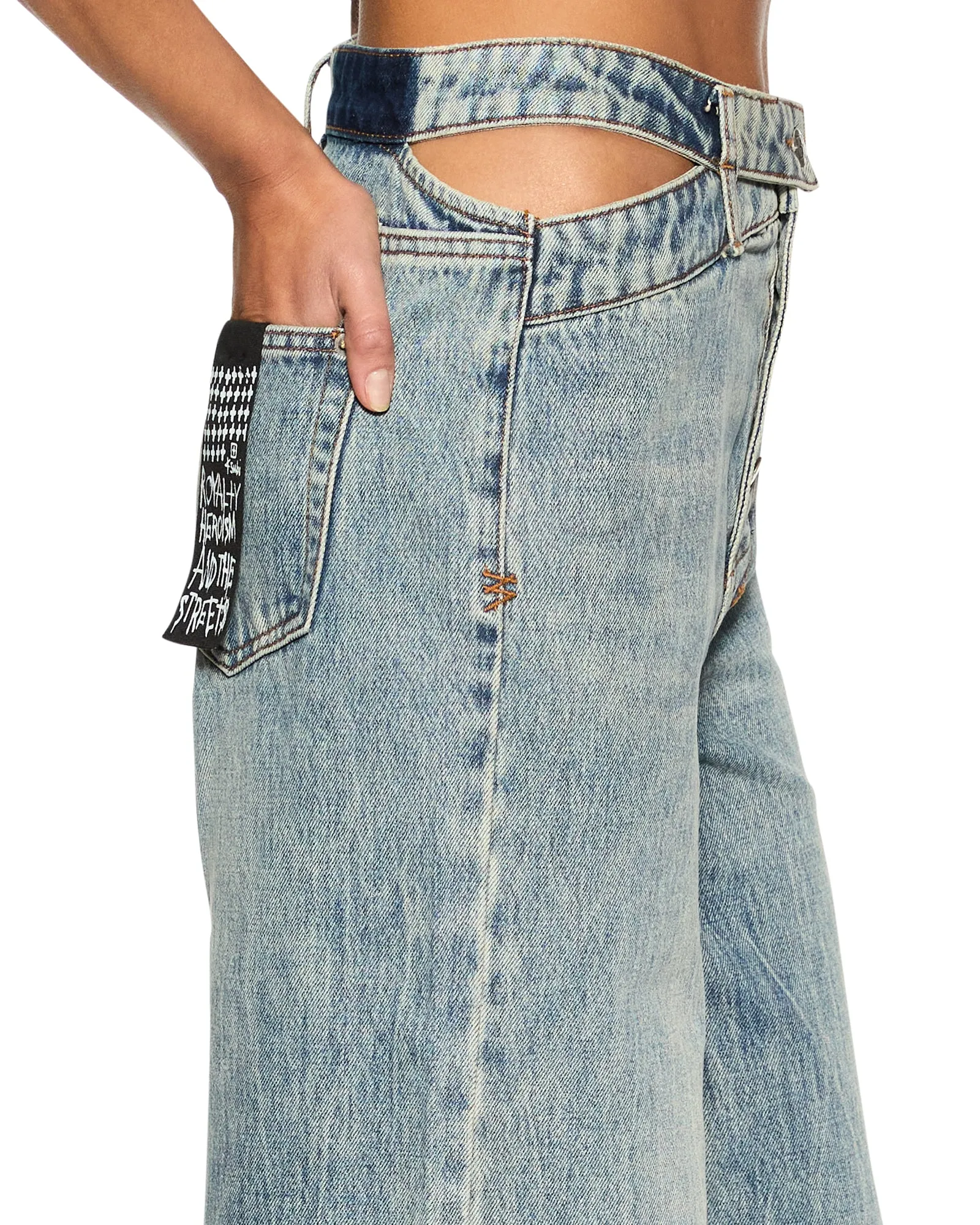 Beach Day Brunch Outfit Elegant Adaptive Stretch Fabric DETACHED JEAN YOUTH