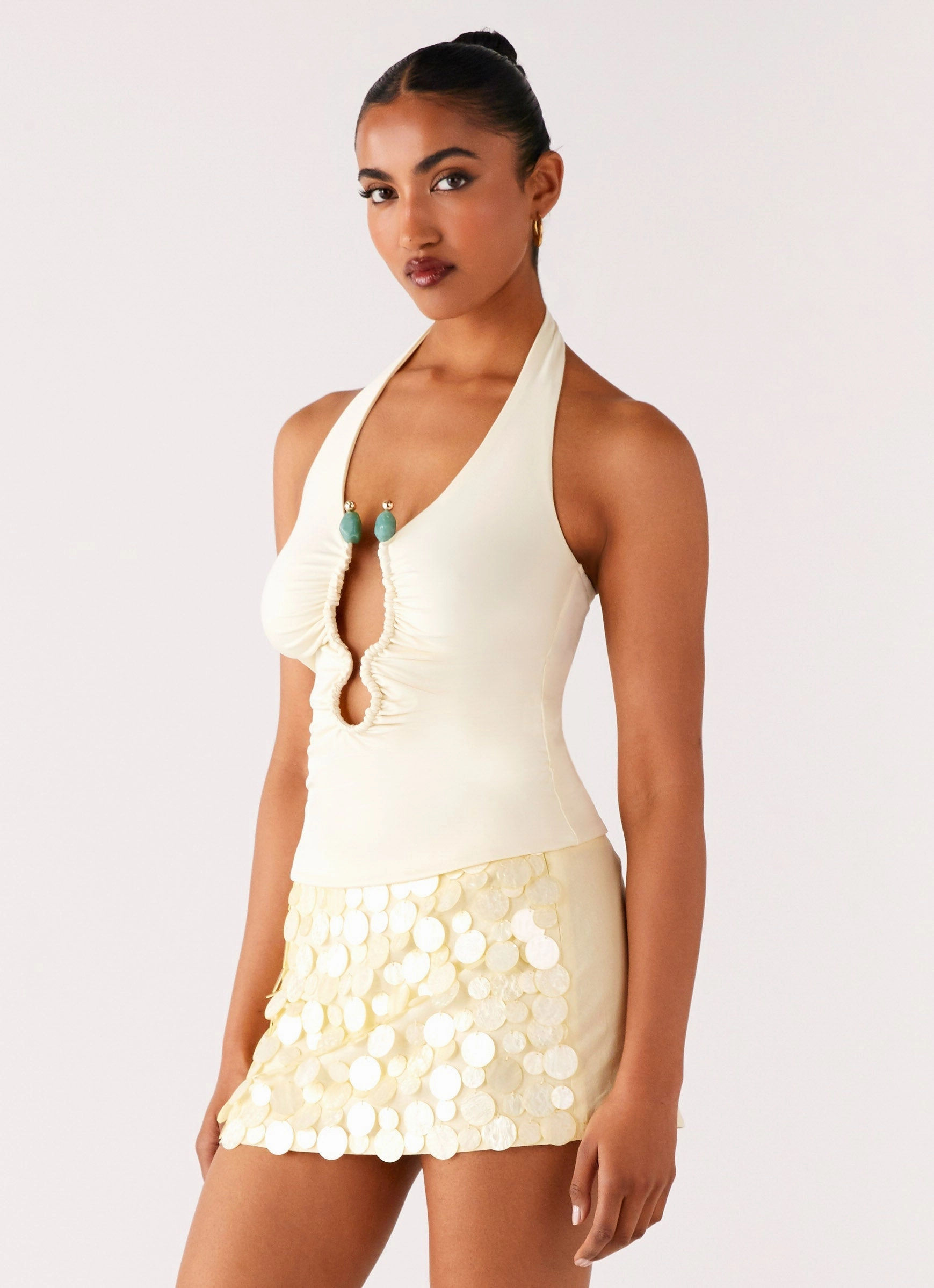 Diego Halter Top - Yellow SoftBrushed