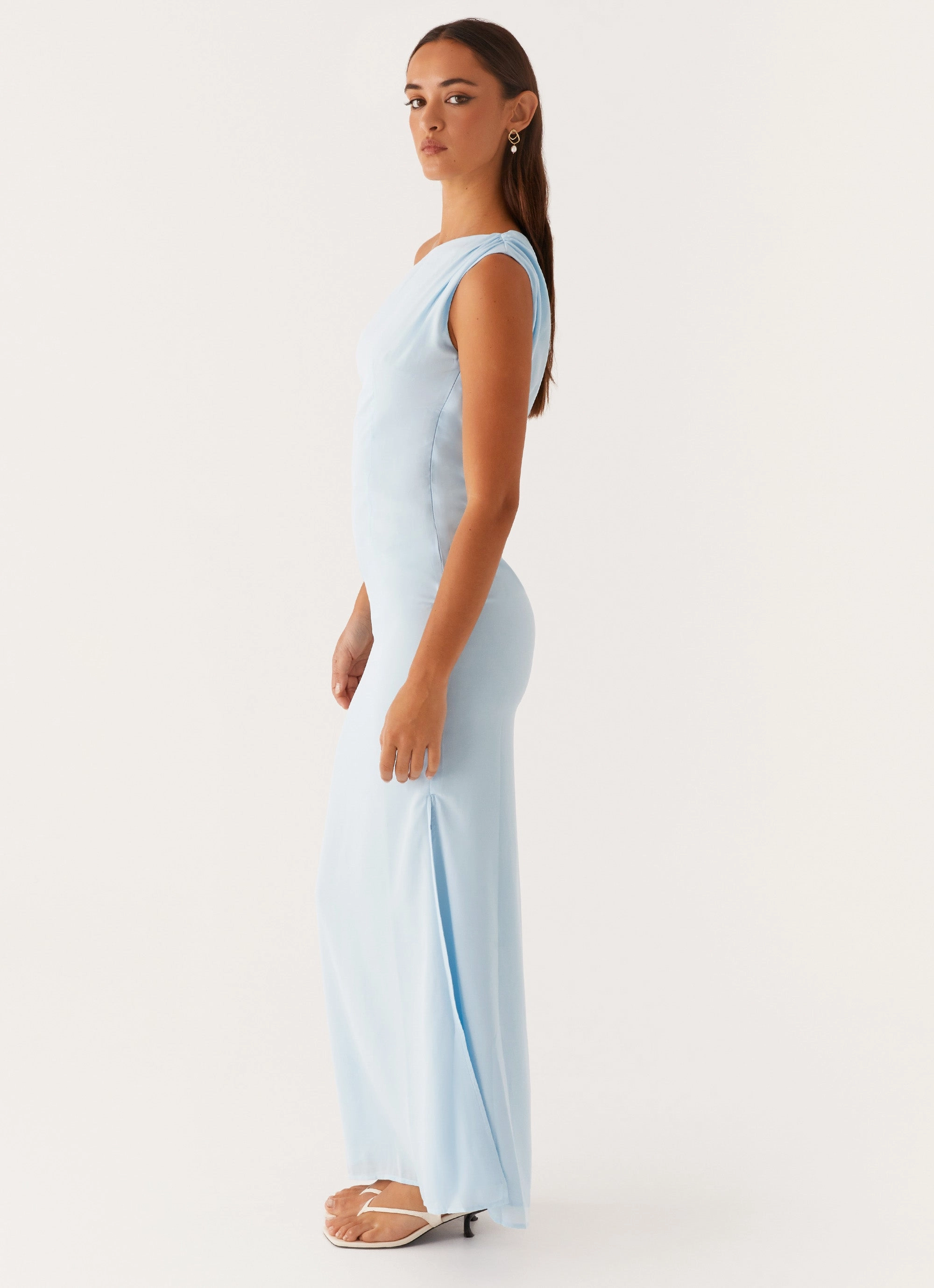 Young Edge Dinner Date Maxi Dress - Blue
