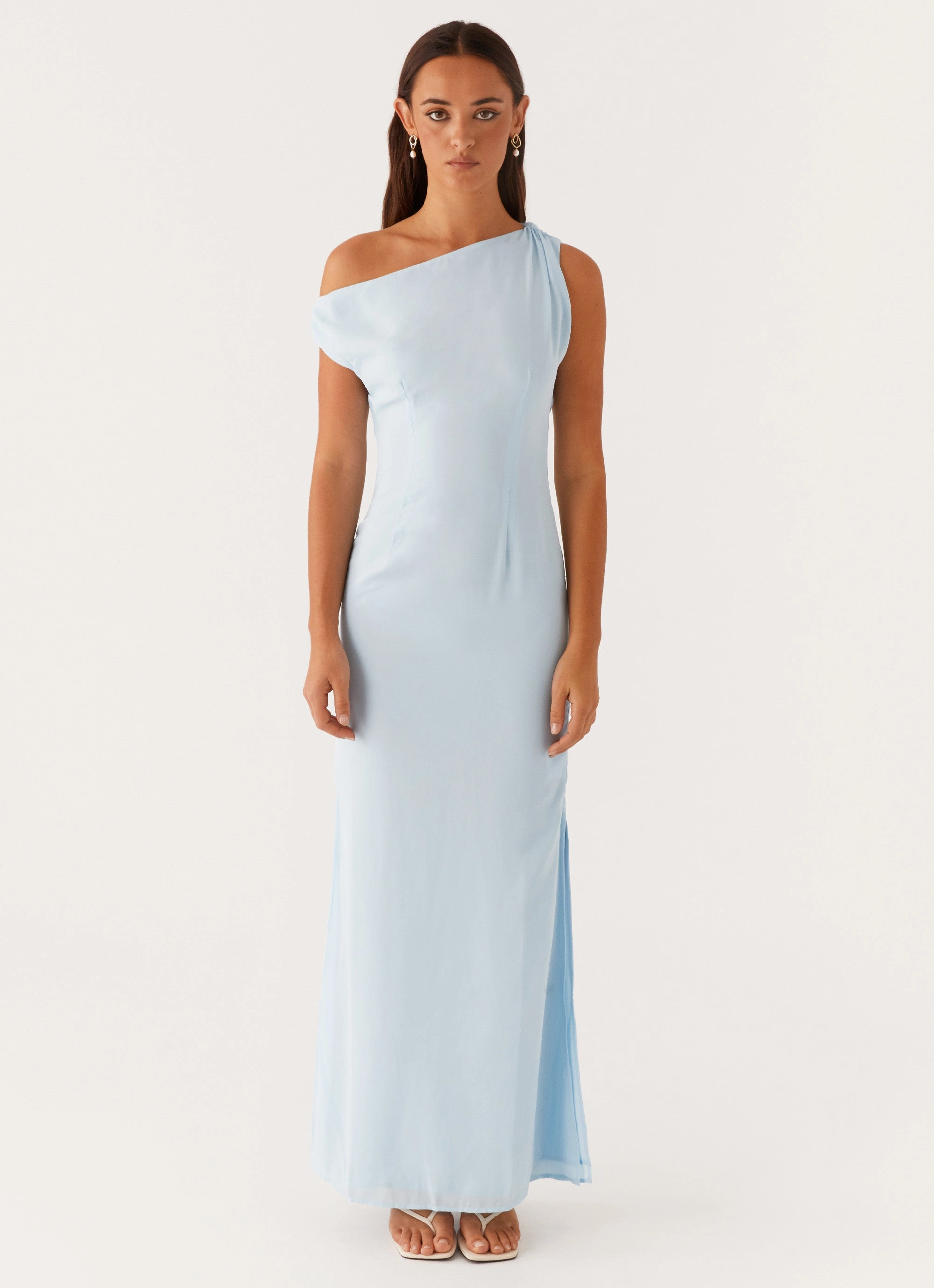 Comfortable fit Dinner Date Maxi Dress - Blue