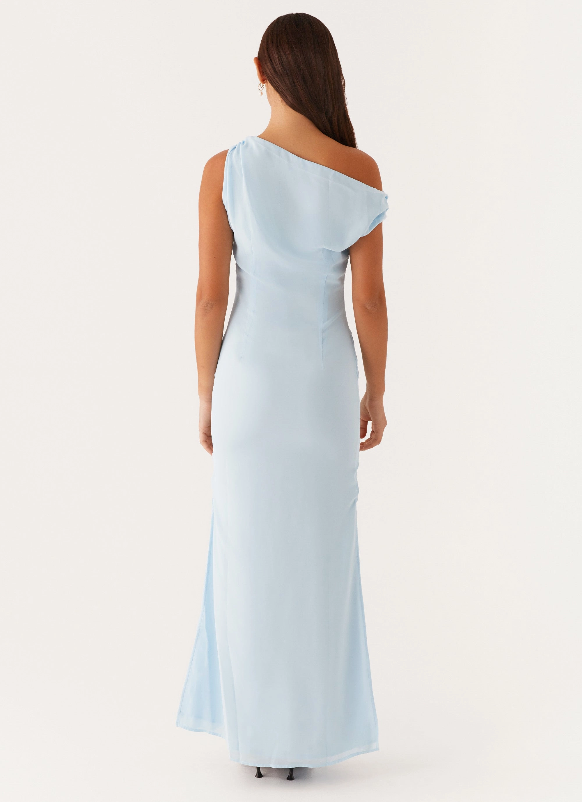 Dinner Date Maxi Dress - Blue light layering