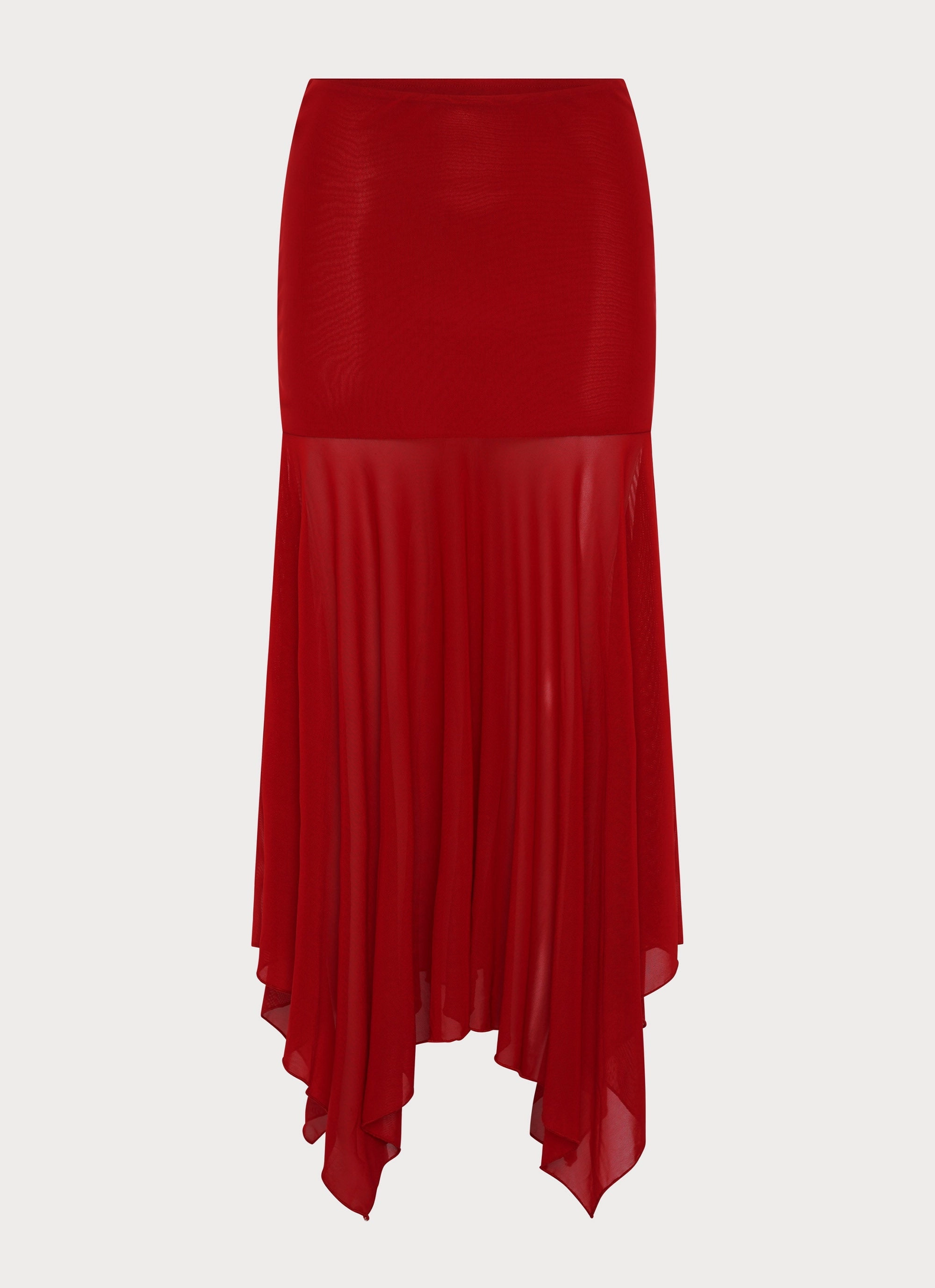 Layered Design Editorial Look Dionne Maxi Skirt - Red