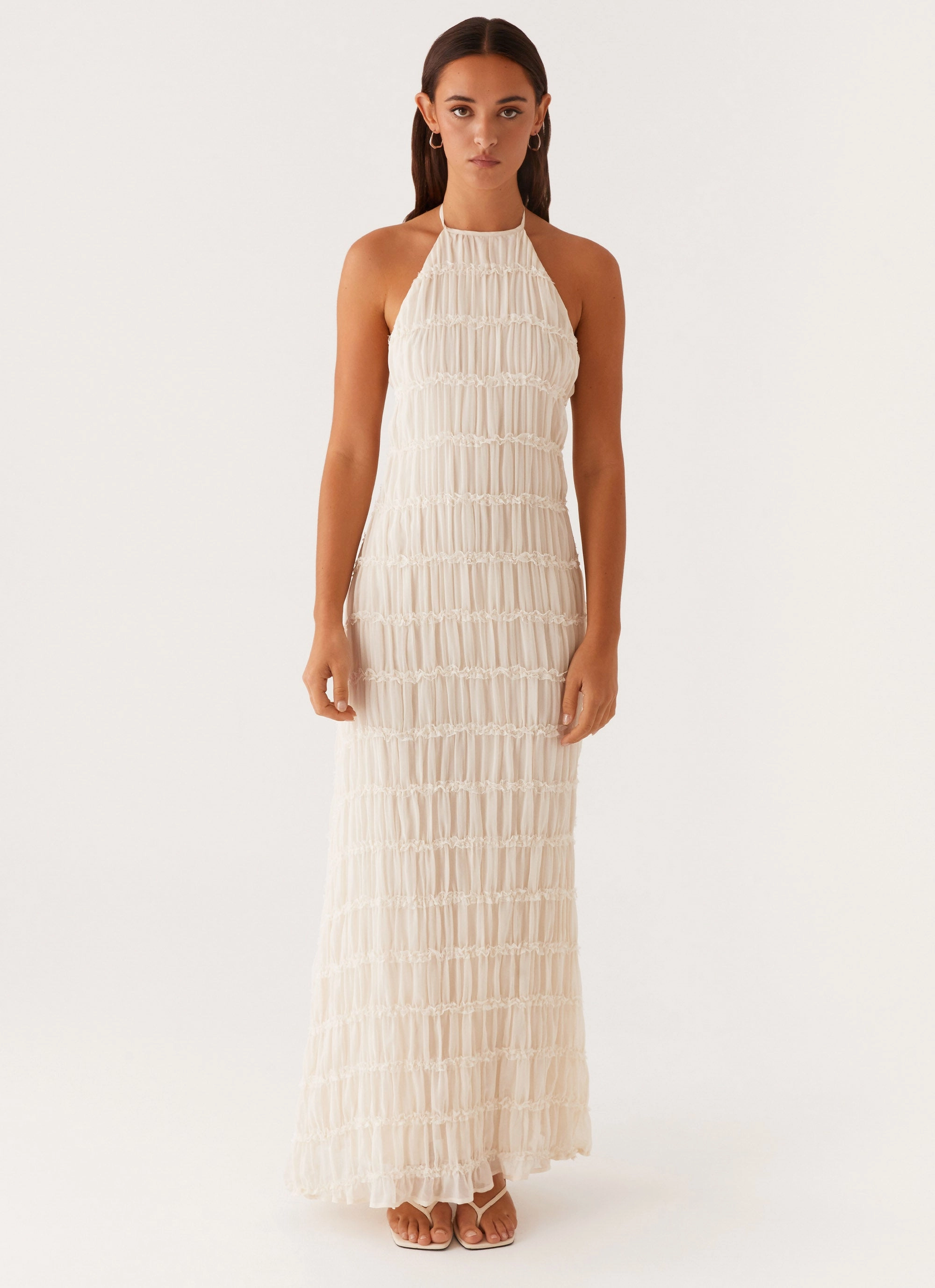 Aullie Maxi Dress - Ivory Global Style Anniversary-Event