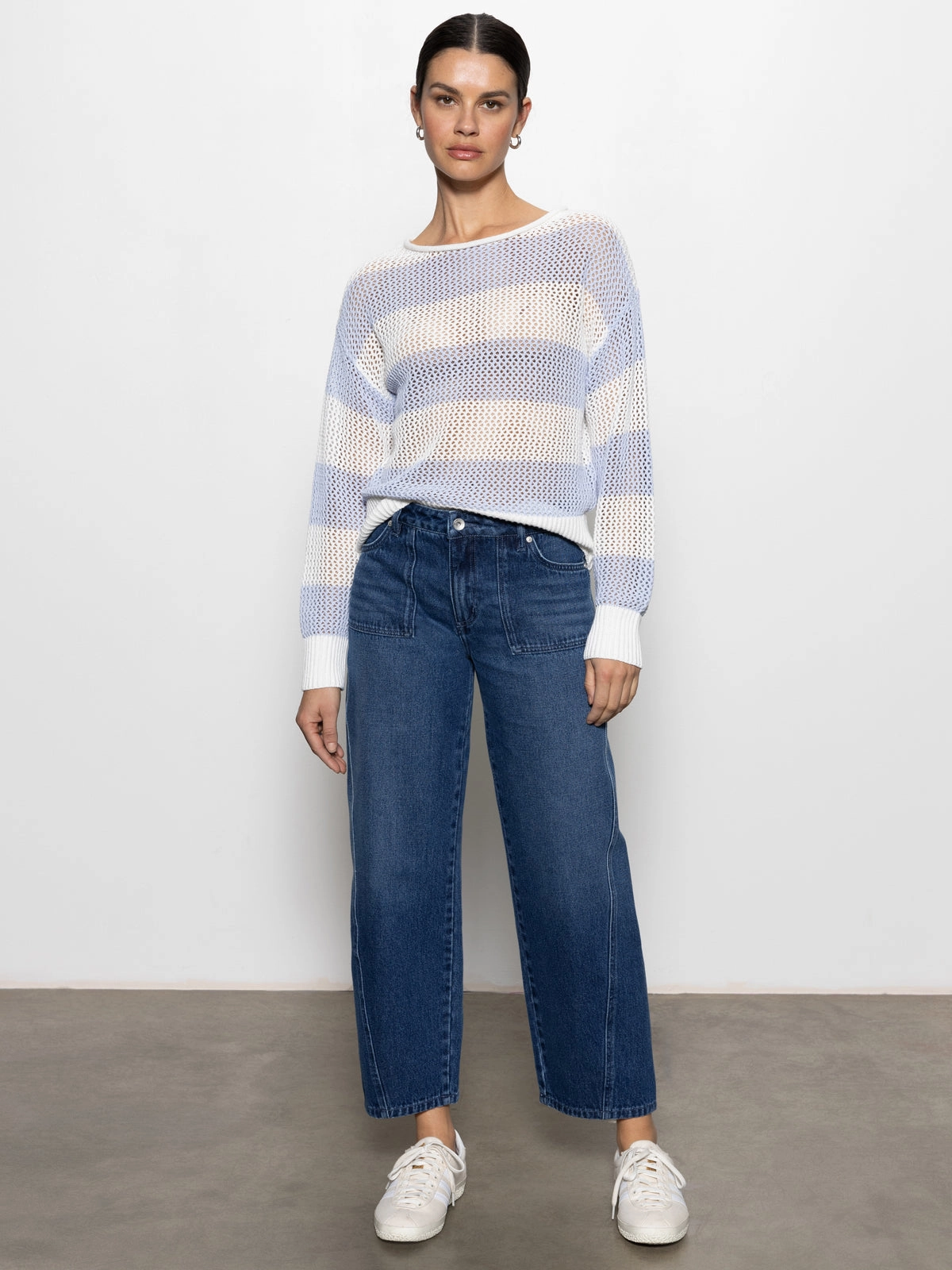 District Column Standard Rise Ankle Jean Win-Win Contrast Stitch Detail PaddedInsulation