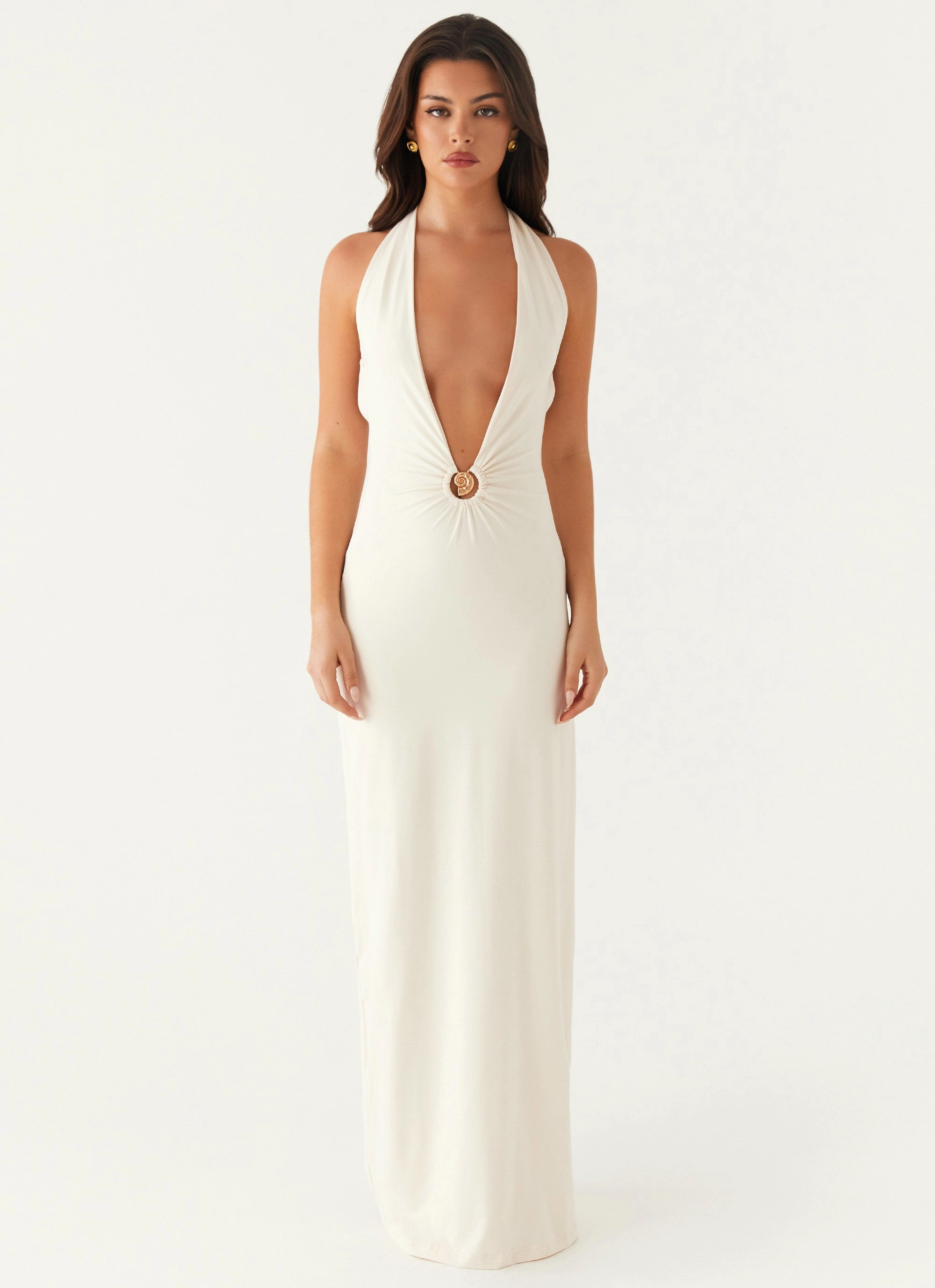 Pure Tone Calm Flow Dominica Maxi Dress - Ivory