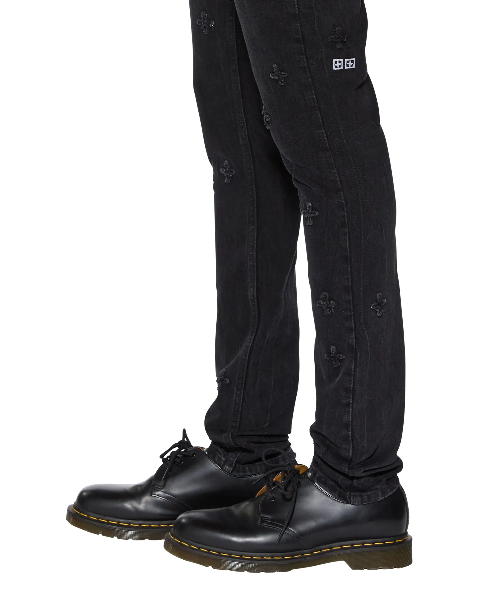 VAN WINKLE BLACK MARBLE KPLUS Flatlock Seams Fashionable Fit