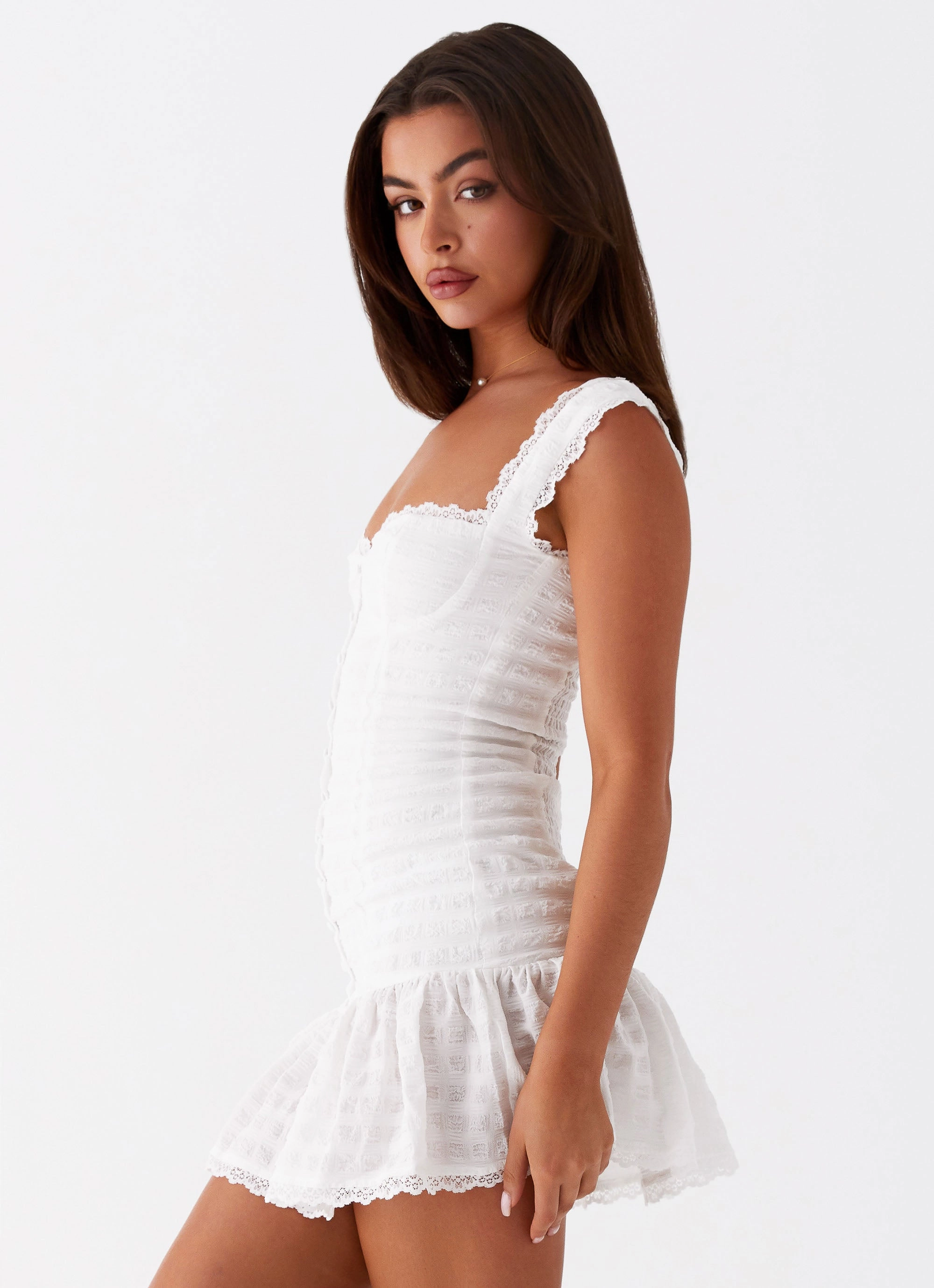 Kristina Mini Dress - White Season To Season