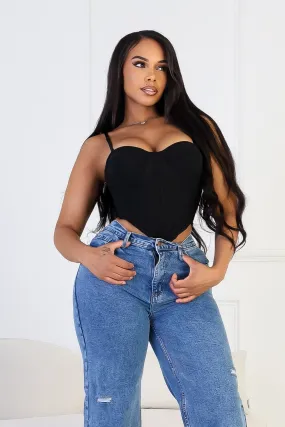 ZeroWasteProduction Stretch waistband Bare Intention Bustier Top