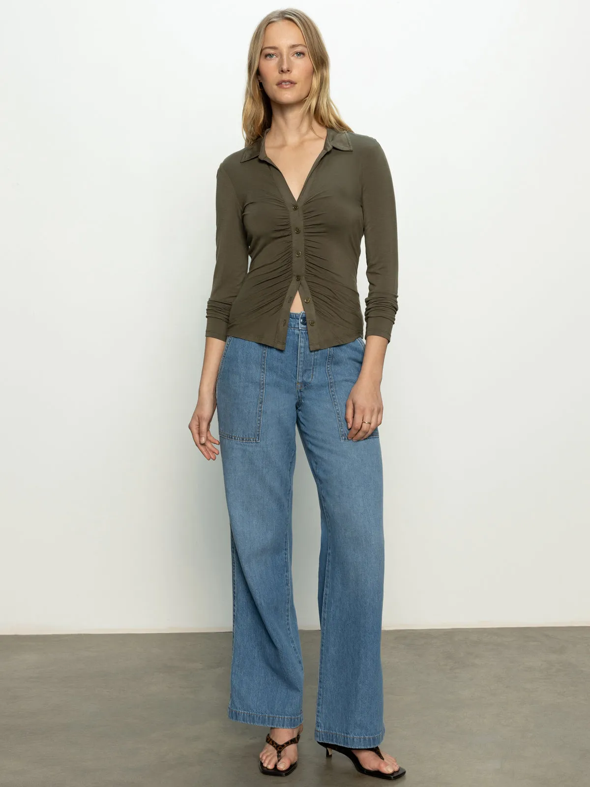 Dreamgirl Button Up Top Kalamata Comfy Cardigan QuickDrying