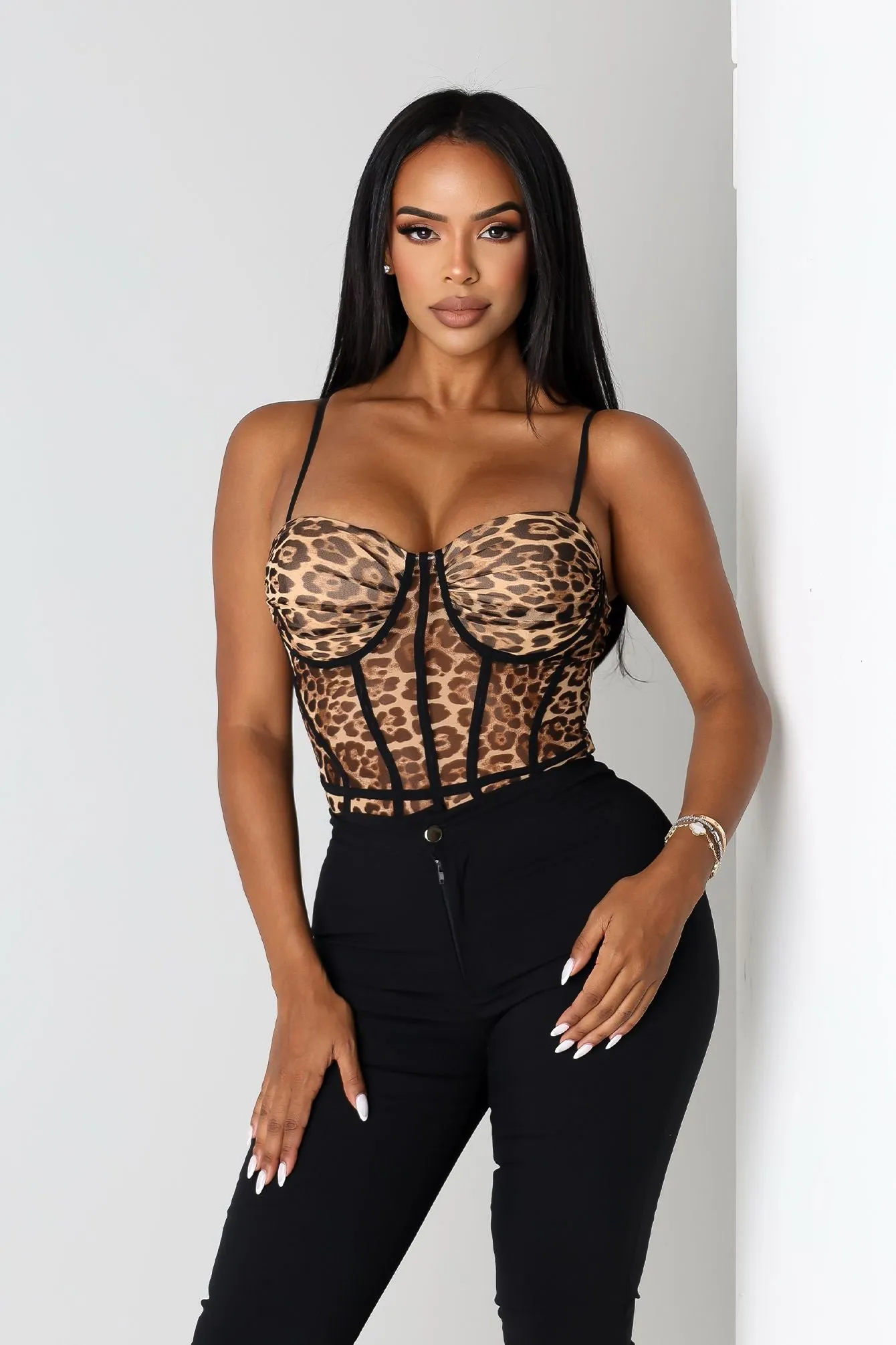 Lustline Leopard Bodysuit FadeResistantTechnology