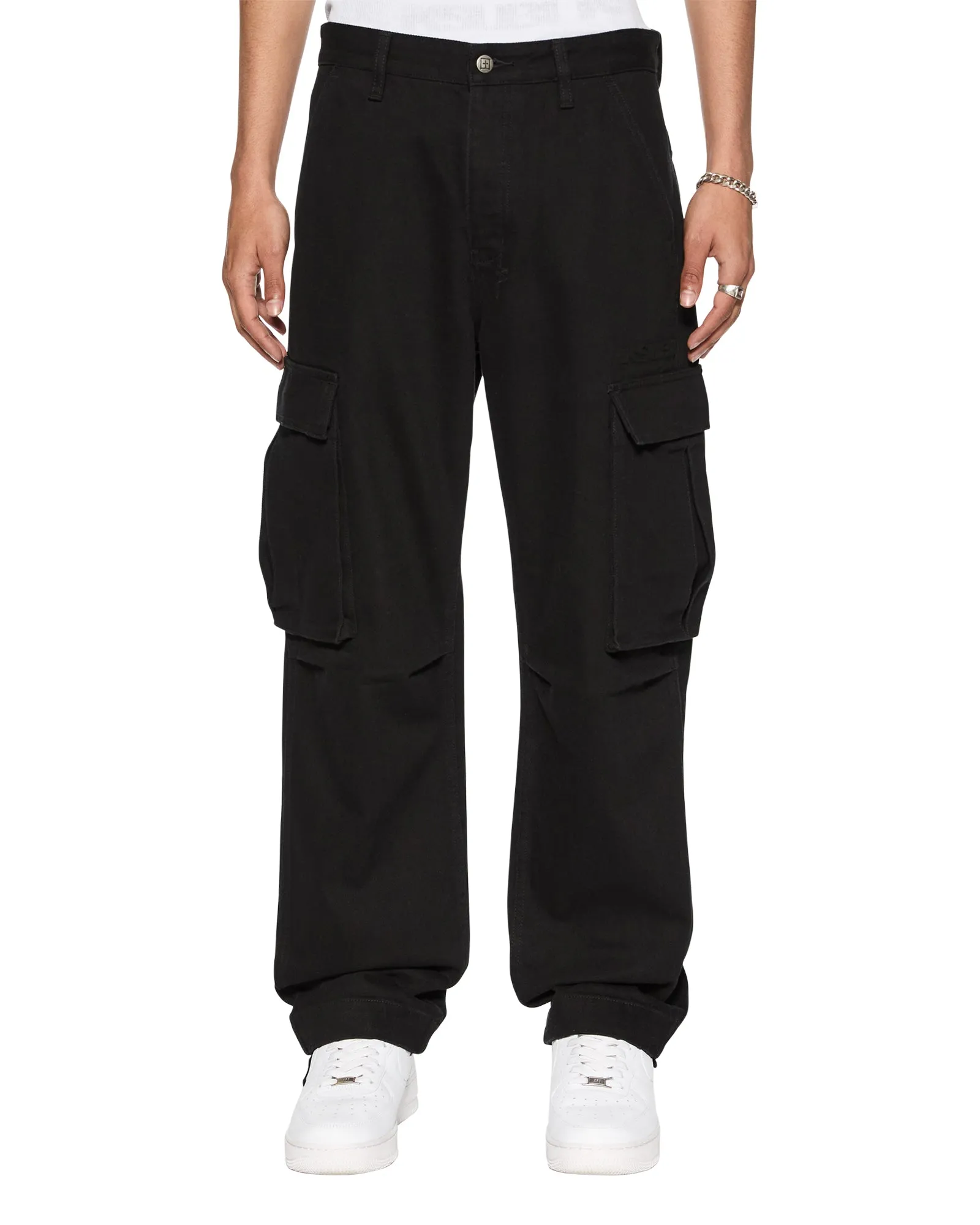 Core Utility Seasonal Basic Durable Weave SOTT FUGITIVE CARGO PANT JET BLACK