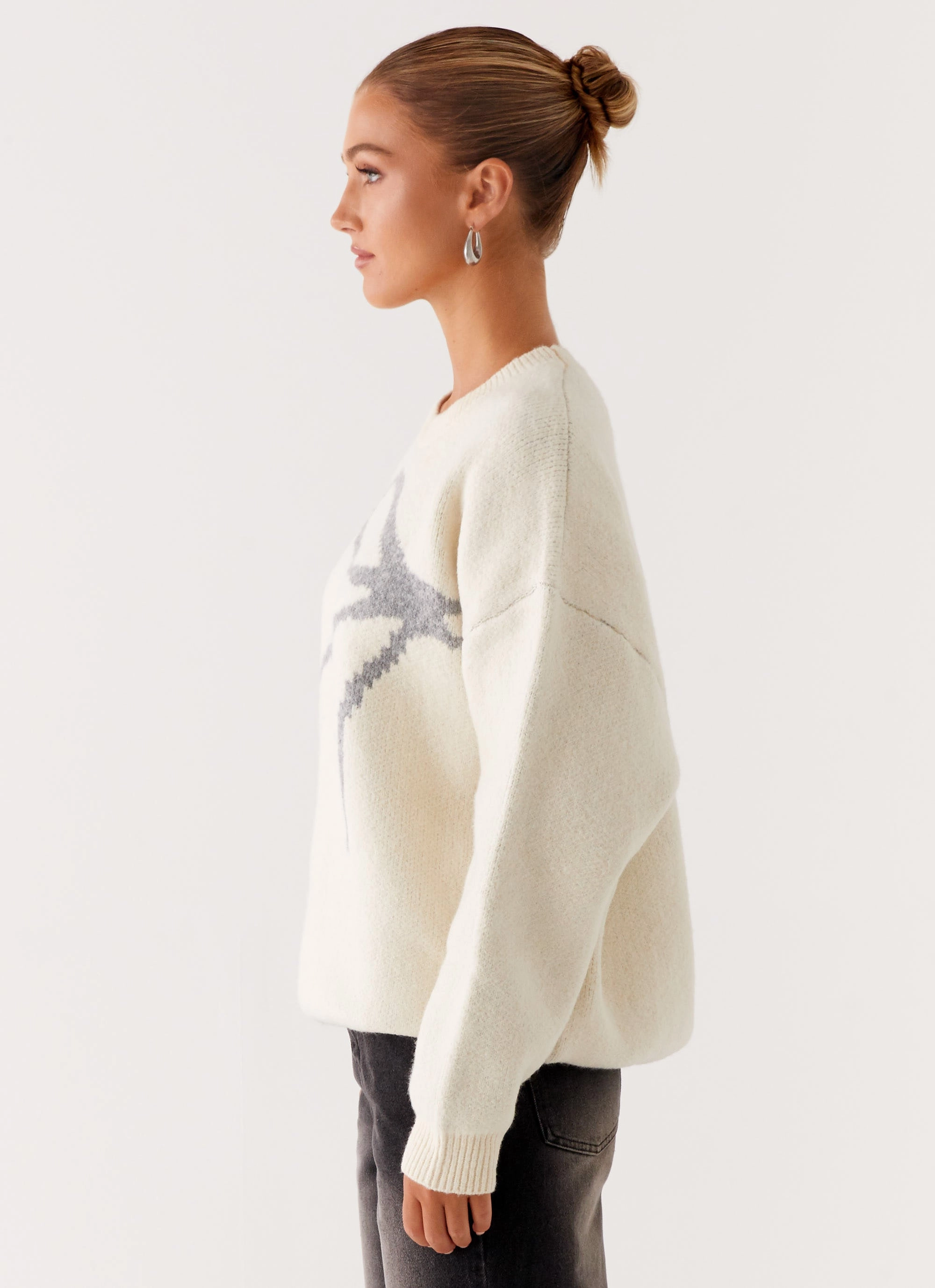 Breathable Technology Cozy Layering Dreamwood Knit Sweater - Ivory