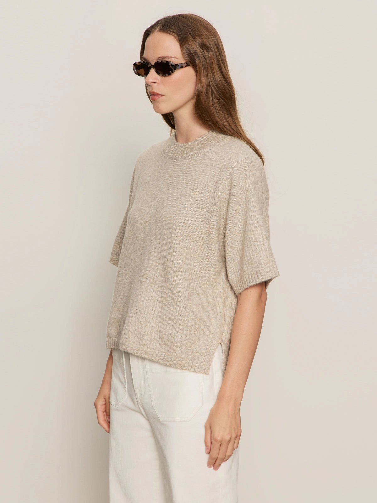 TexturedSurface Perfect Sweater Tee Heather Pearl