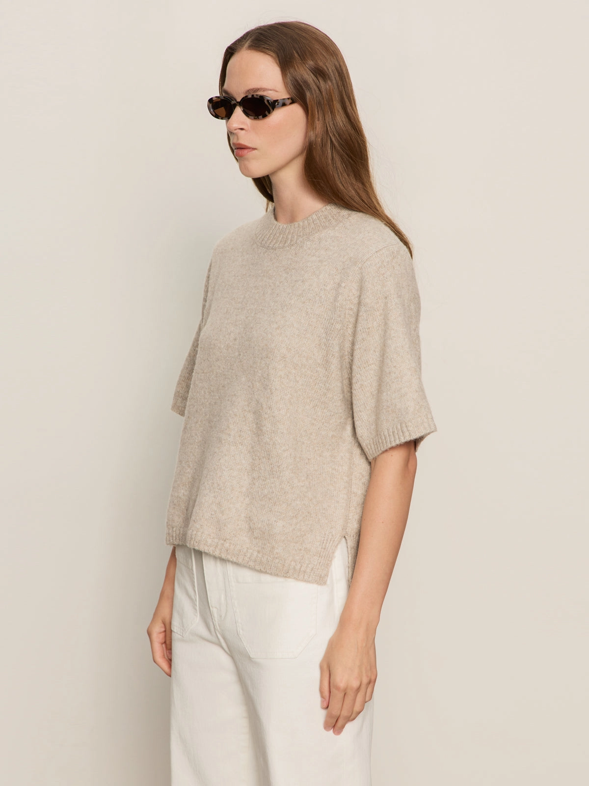 Modern Look Perfect Sweater Tee Heather Pearl