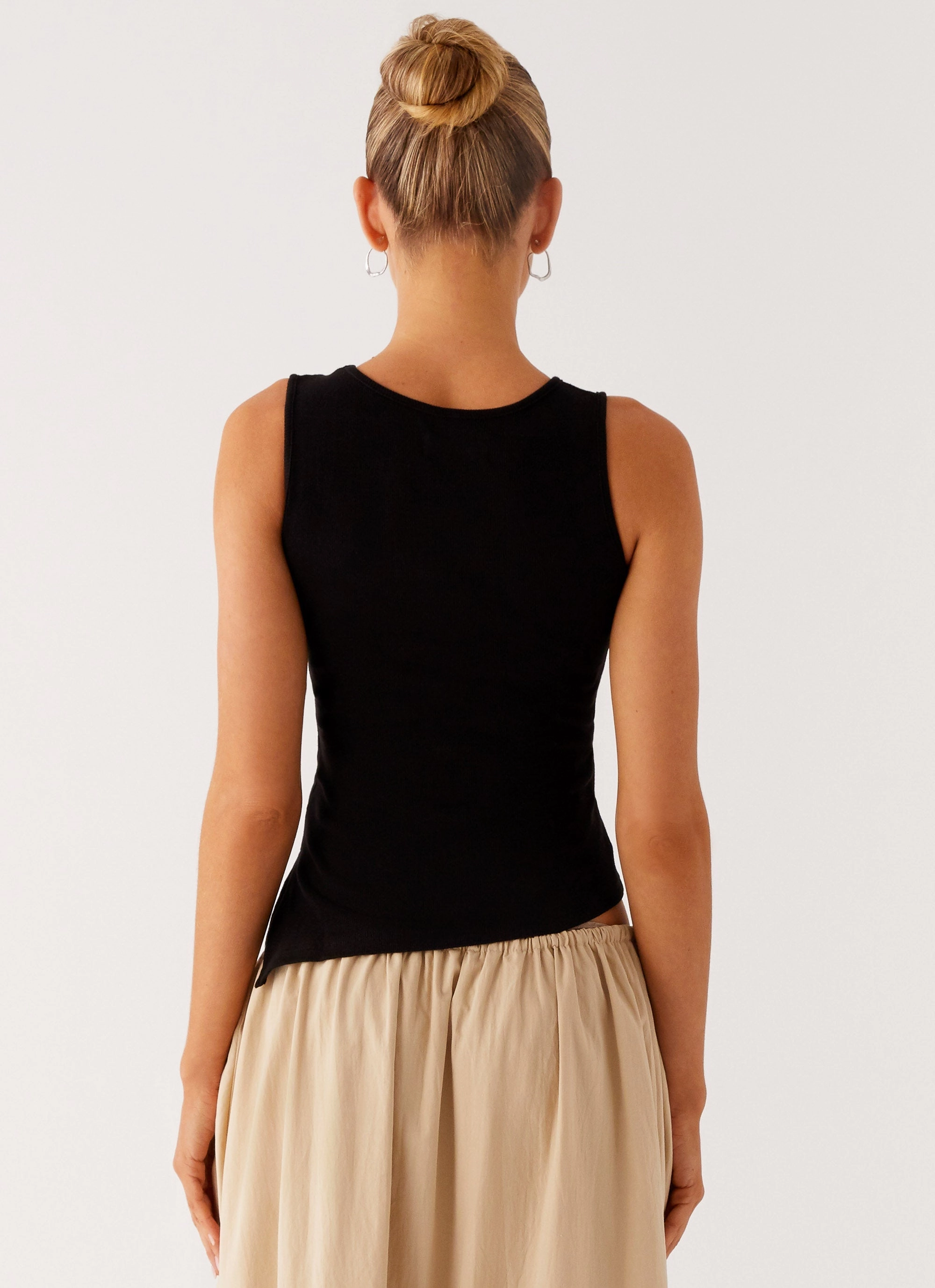 Zayne Tank Top - Black Built In Filter Layer