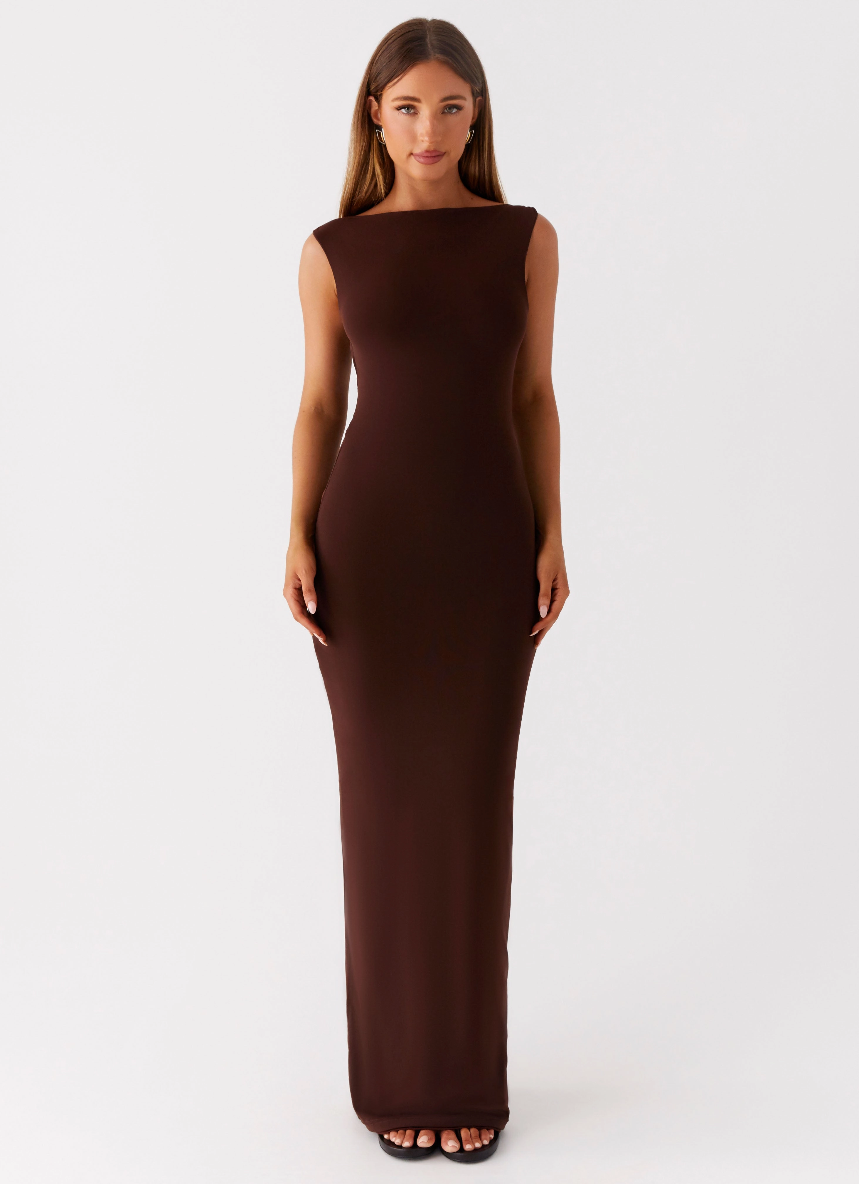 Earthbound Muse Maxi Dress - Chocolate Classic-style Relaxed and Elegant