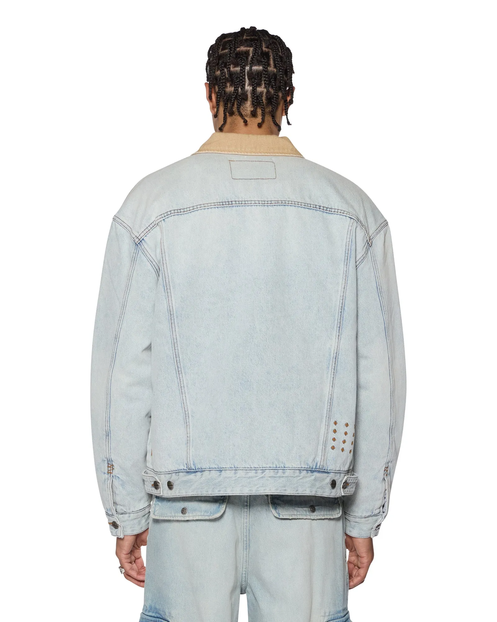 Reflective Logo Detail Easy Care Machine Wash DOUBLEDOWN JACKET FROST BLUE