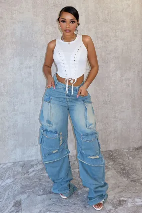 Bring Me Cargo Baggy Jeans Neat And Easy