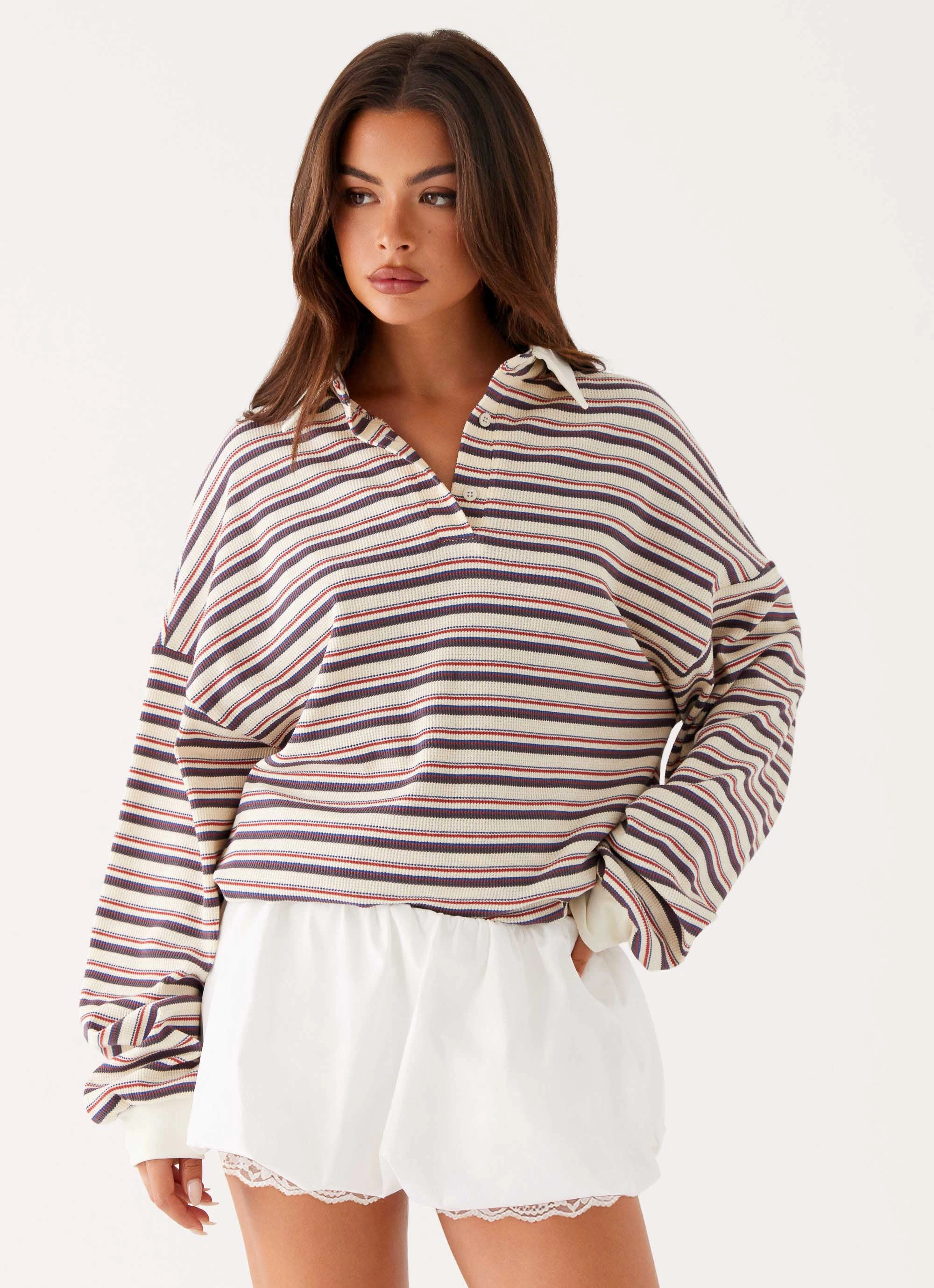 Outfit Shot Quilted Texture All Mine Bubble Skort - White