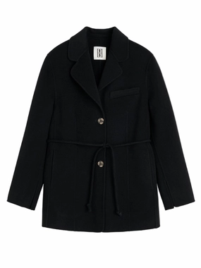 Hellen Blazer in Black Zippered Pockets