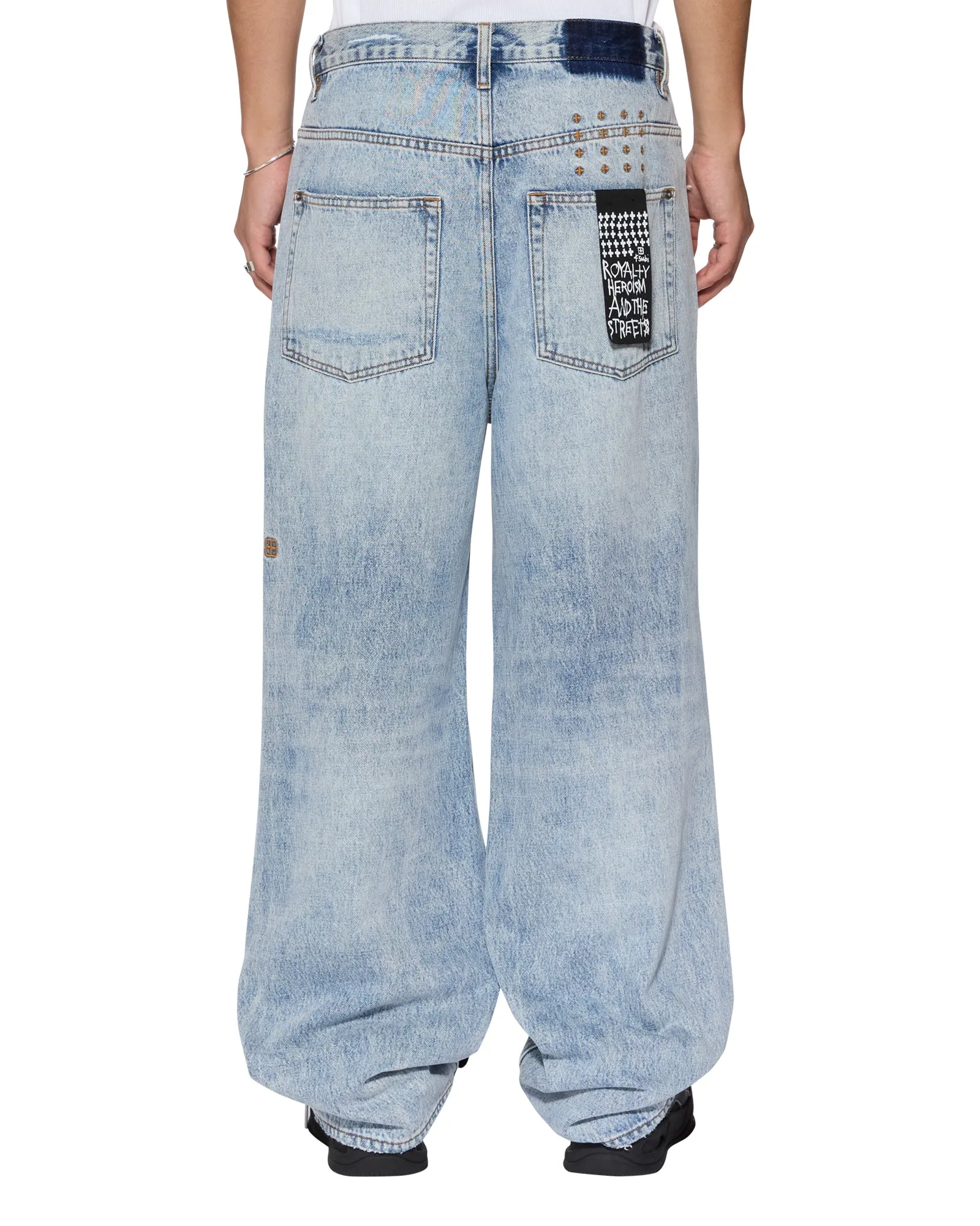 MAXX BUNKER BLUE TRASHED Night Out Bold Look