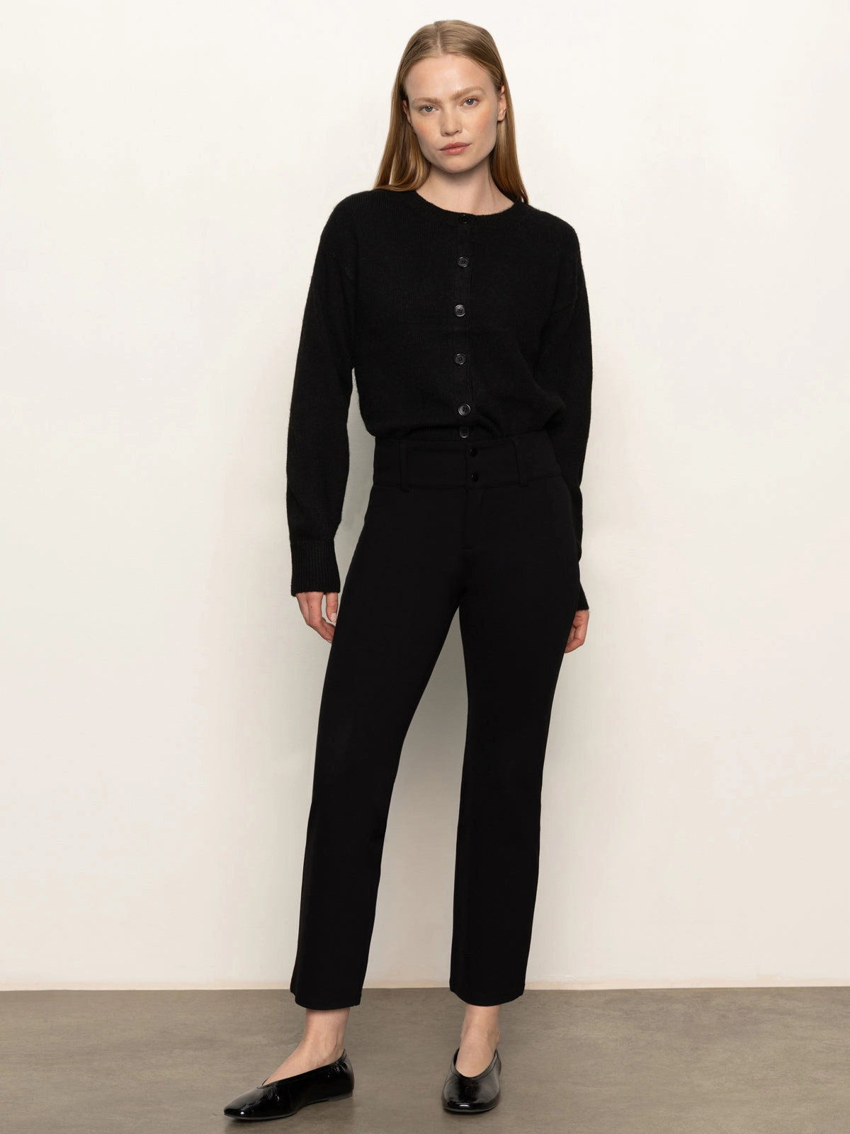 90's Straight Legging Black Sporty T-shirt SeamlessSidePanels