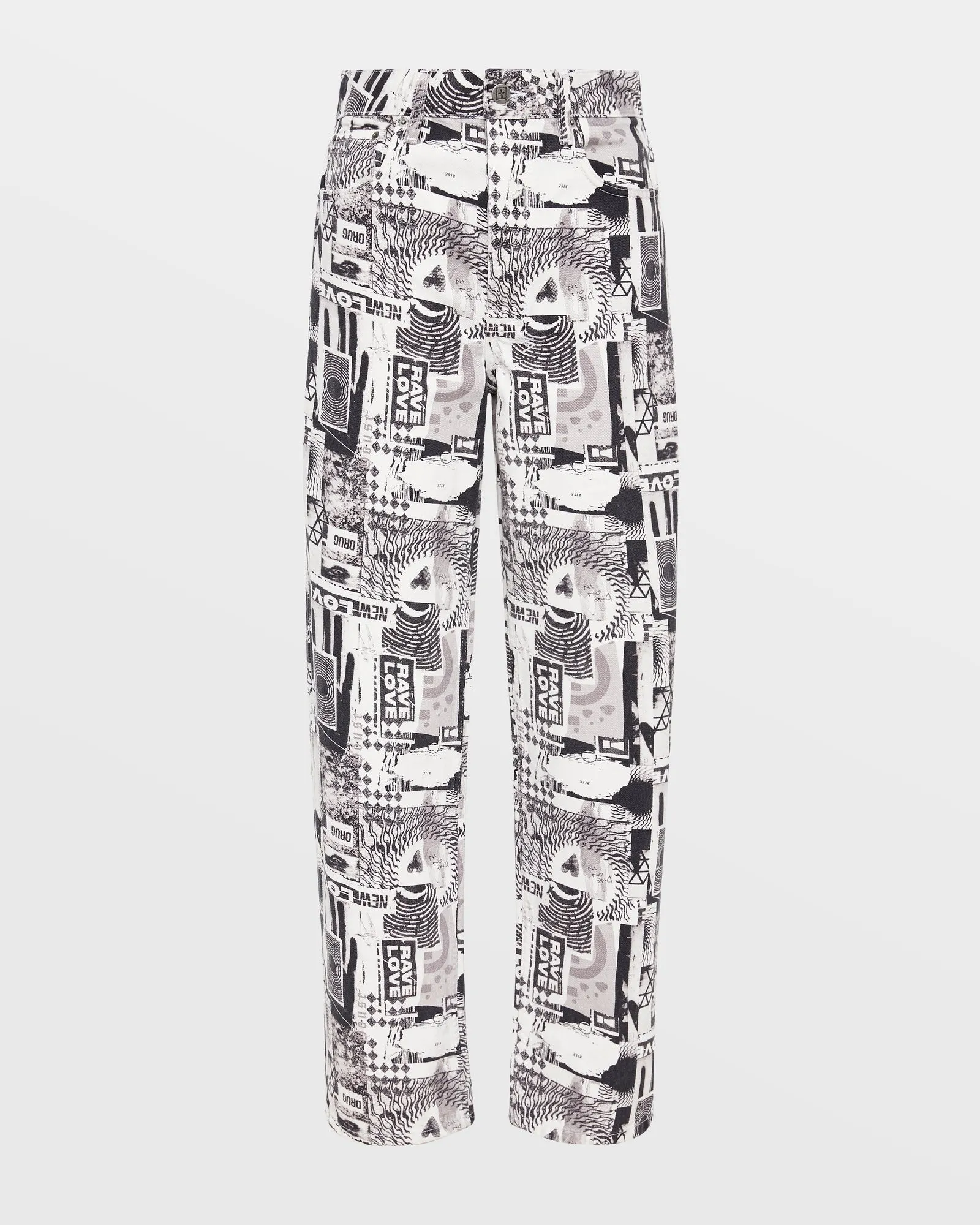 Minimalist Detailing RecycledPolyester BROOKLYN JEAN PURE LOVE B&W