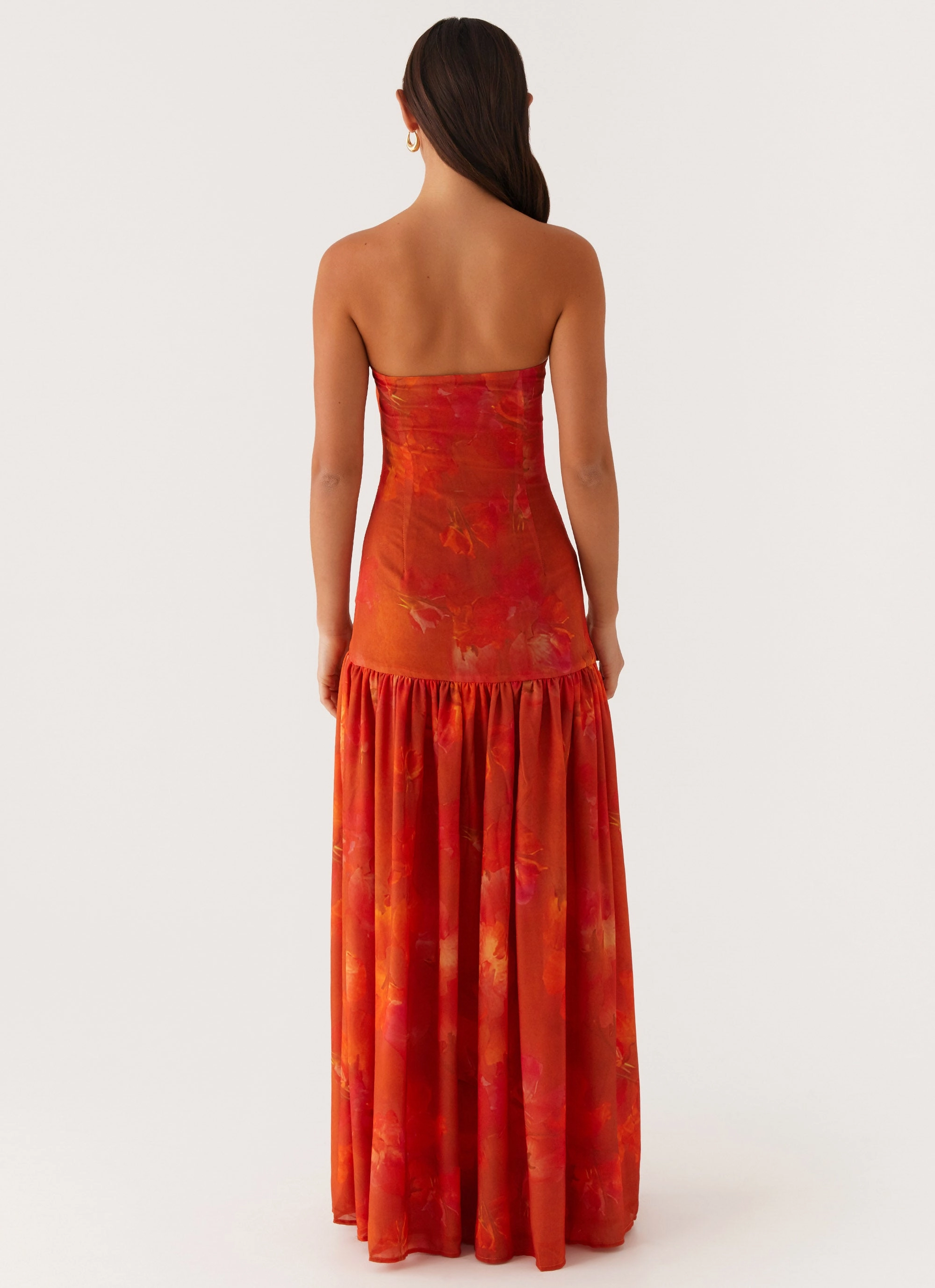 Pose Glow Eden Strapless Maxi Dress - Amber
