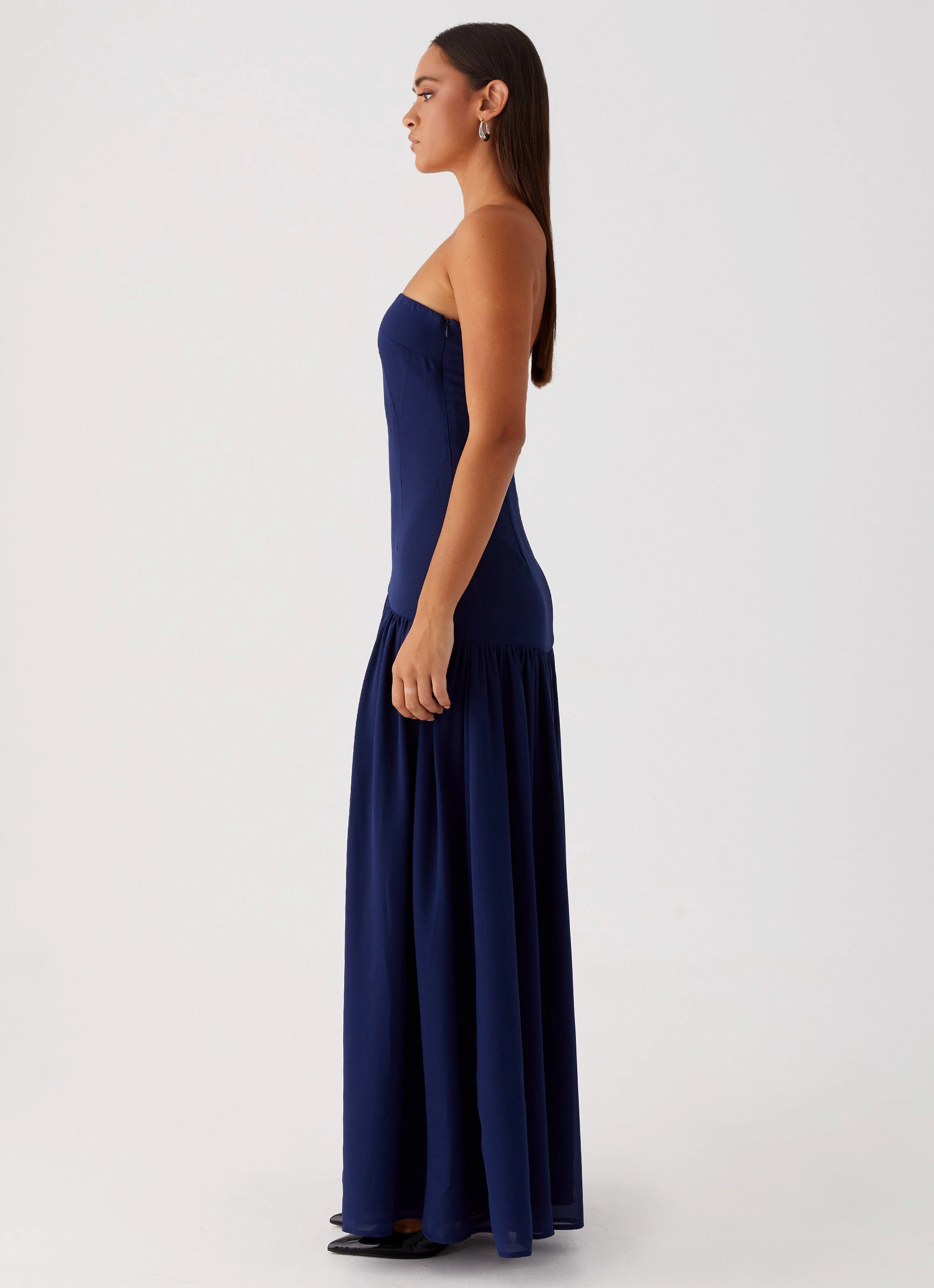 Urban Classic Easy Go Eden Strapless Maxi Dress - Navy