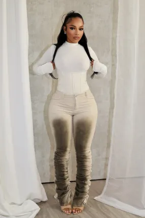 Ultimate Comfort Lisa Airbrushed Ruched Pants