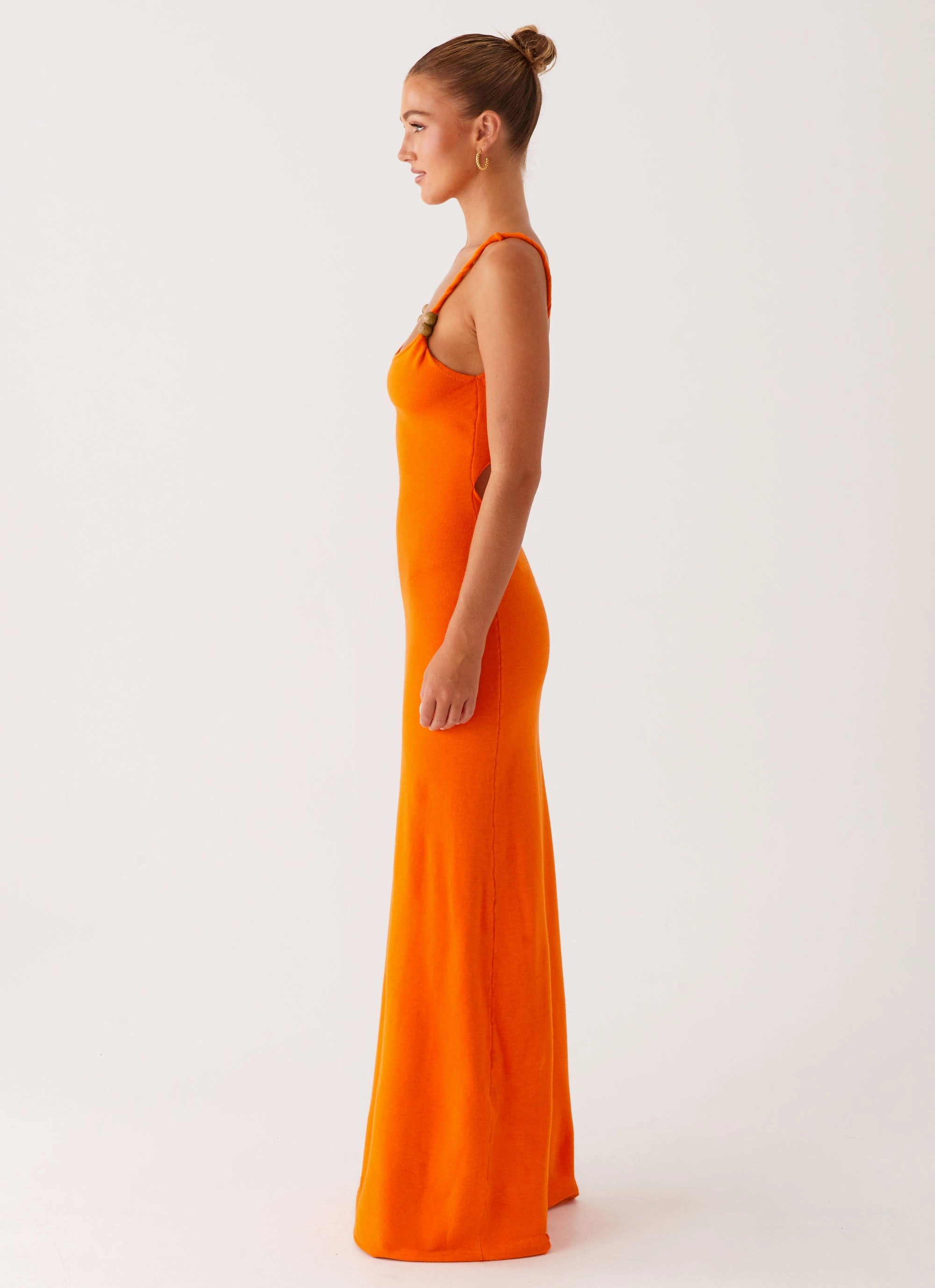 Elaina Knit Maxi Dress - Orange Classic Mood