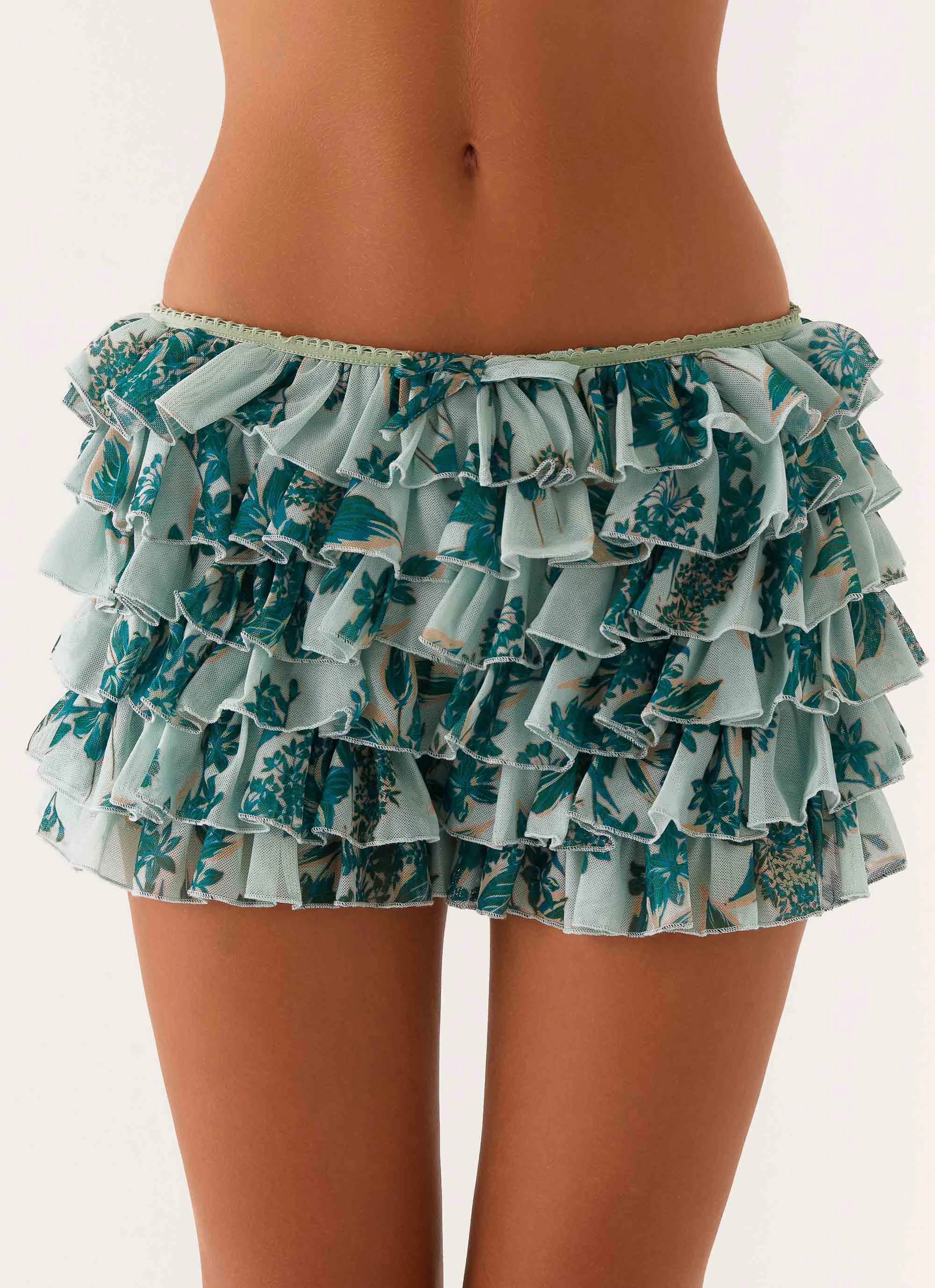 Entertain Me Bloomer Shorts - Cloud Nine Floral Anti Friction Lining Smart Layering