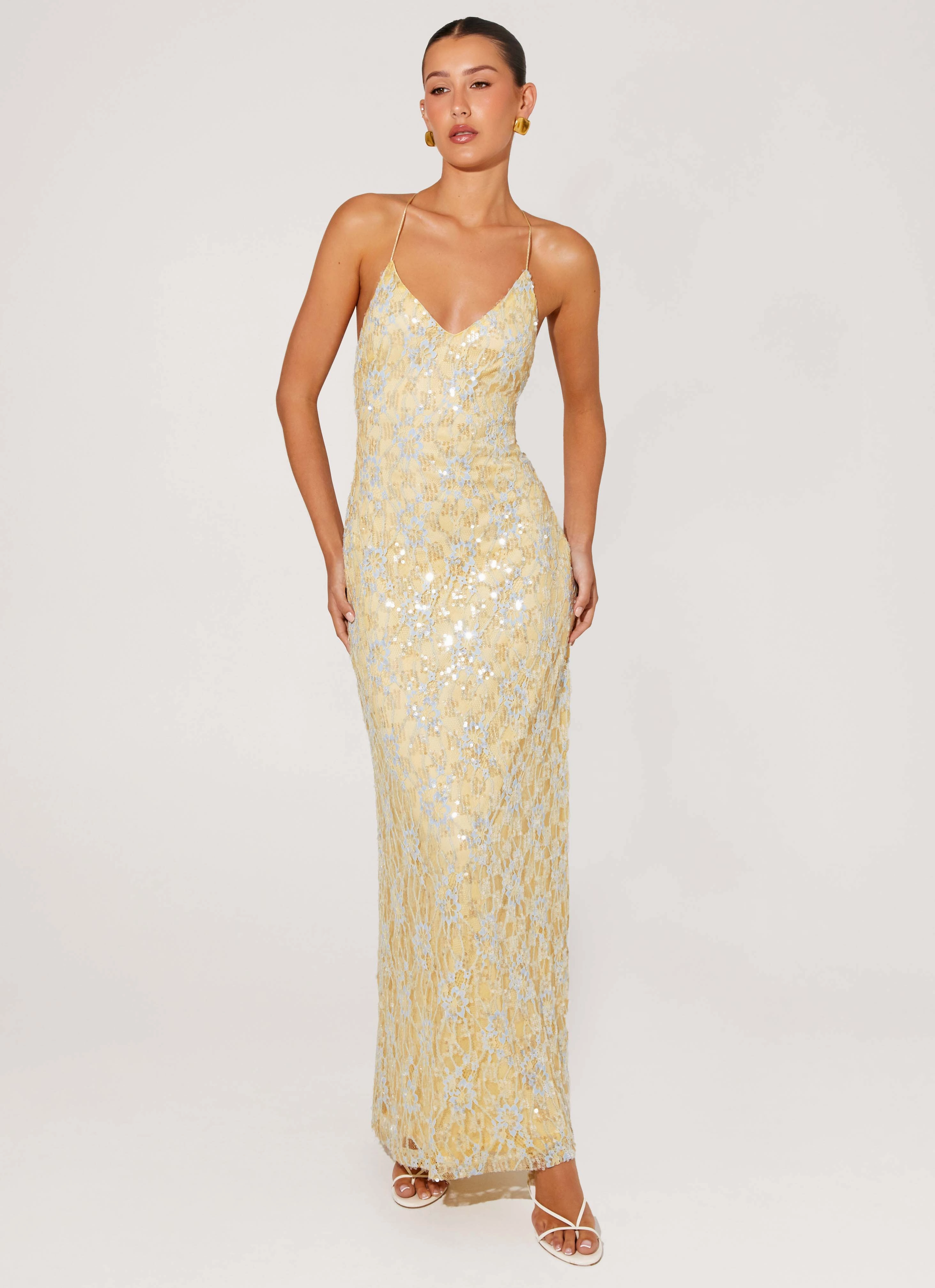 Feminine Movement bold appearance Truly Mine Maxi Dress - Yellow