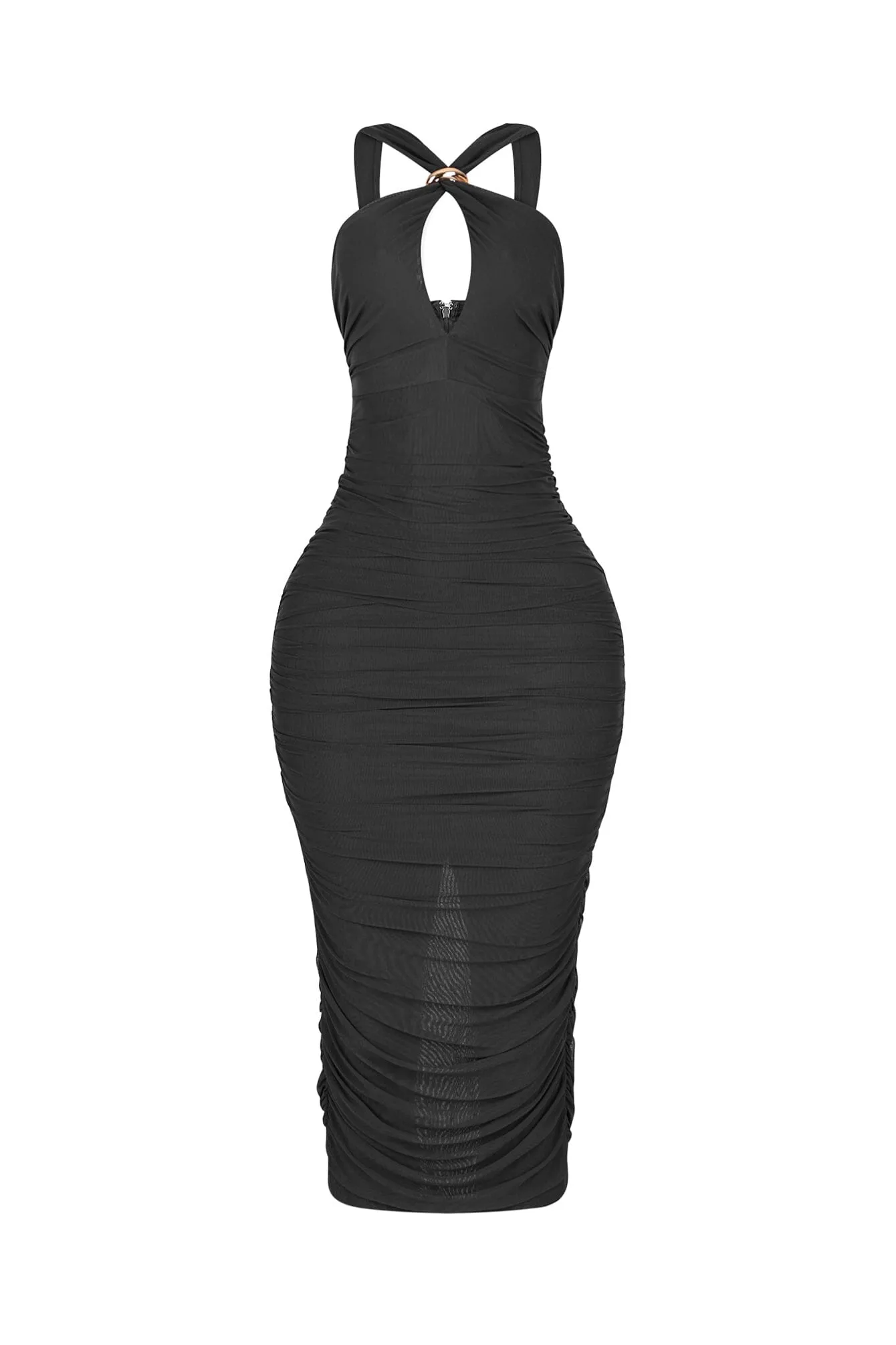 Lightweight-Layer Brera Sway Ruched Midi Dress