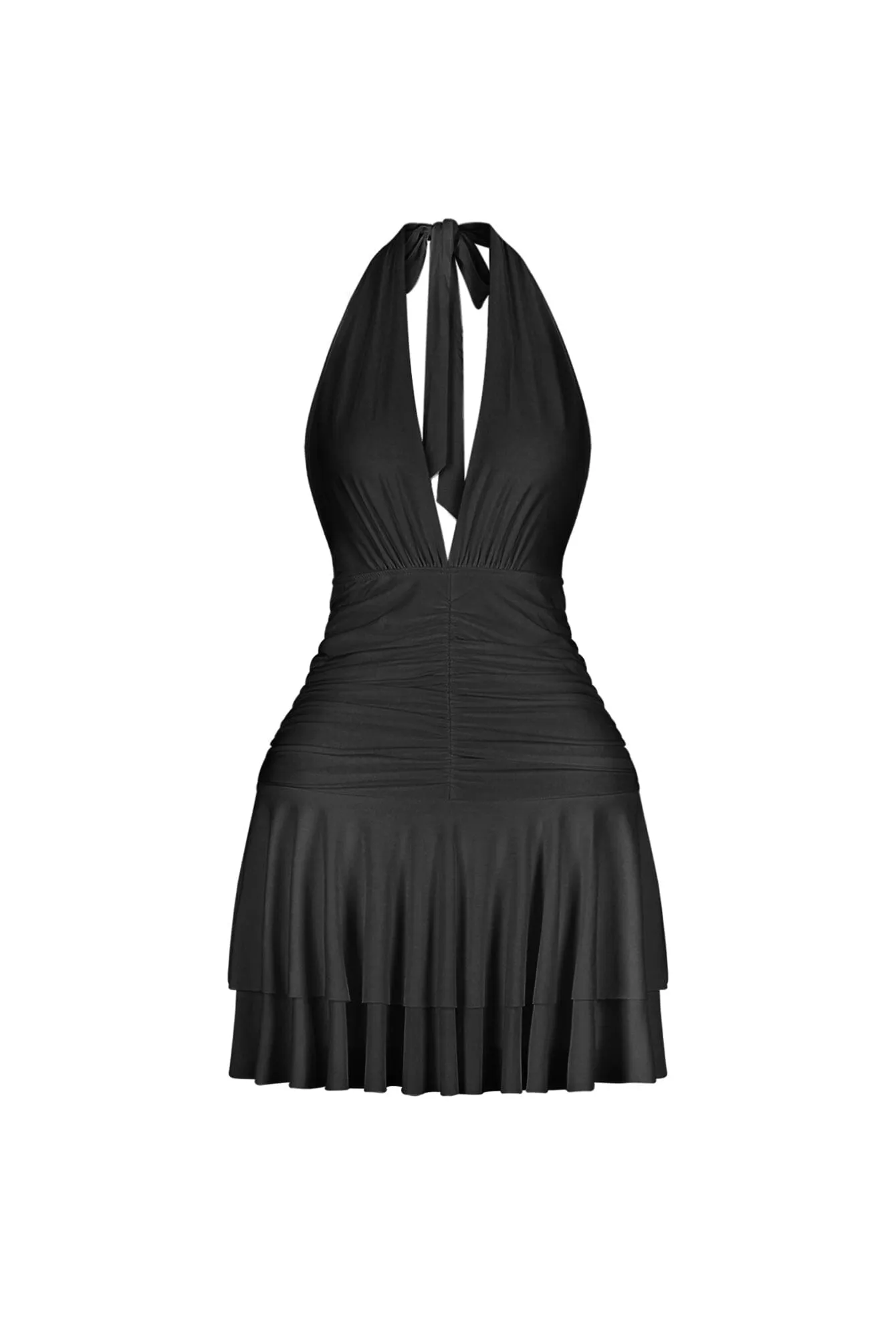 Spinning Sky Flared Mini Dress Effortless Piece Fall Layer