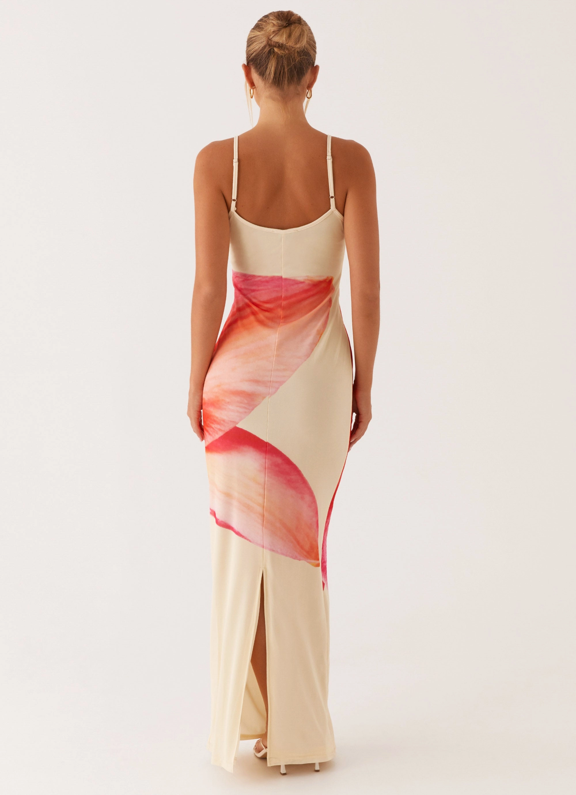 Bad News Mesh Maxi Dress - Yellow Floral Daily Essential