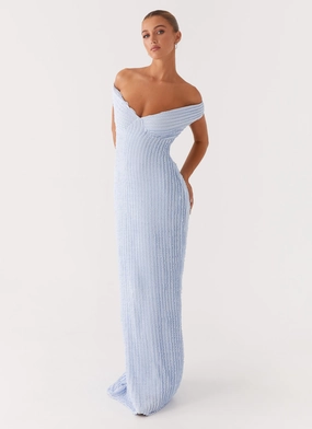 Romantic Hour Comfort and Elegance Chantelle Maxi Dress - Blue