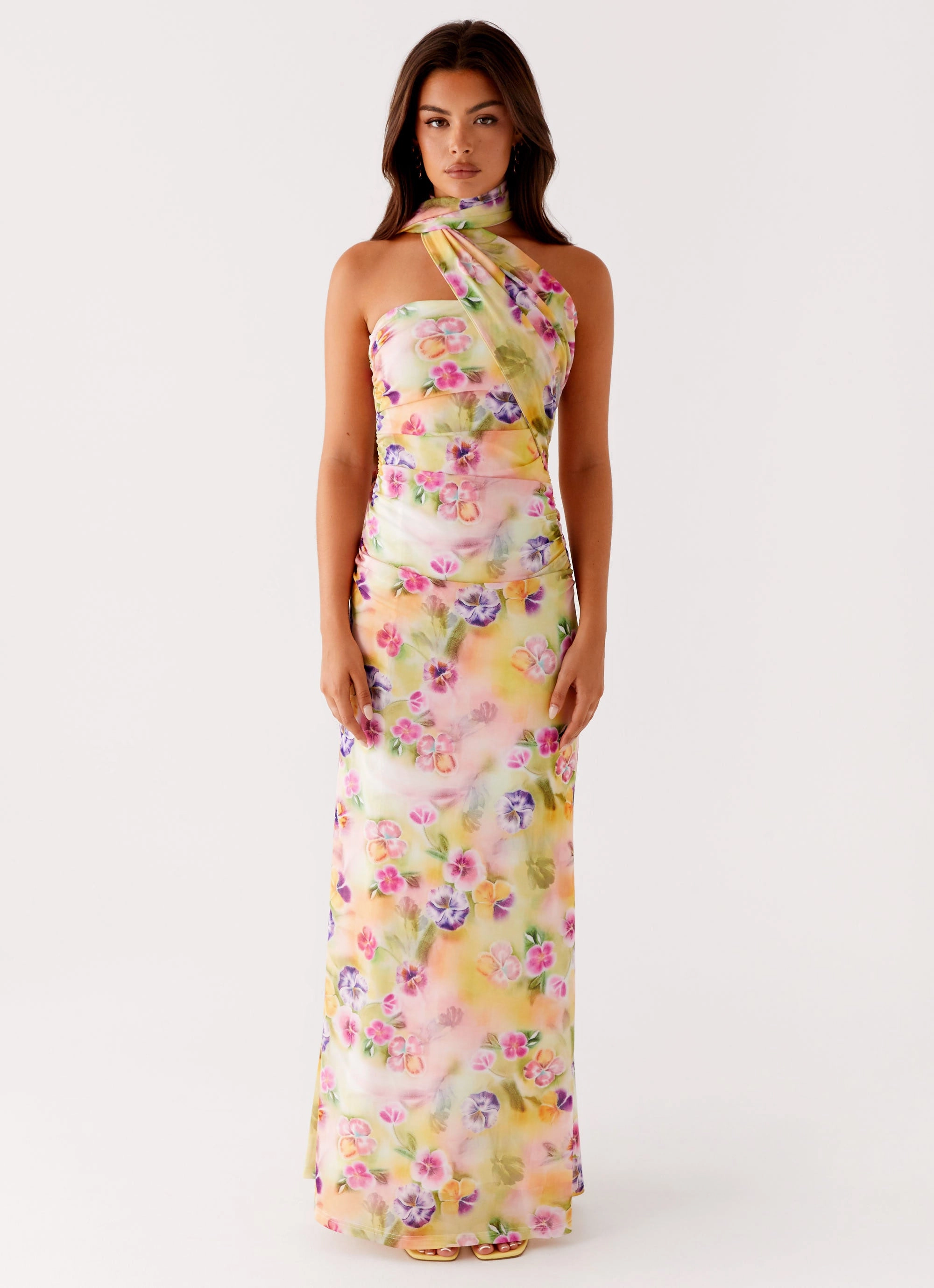 Balanced Shape Songbird Maxi Dress - Sunburst Floral