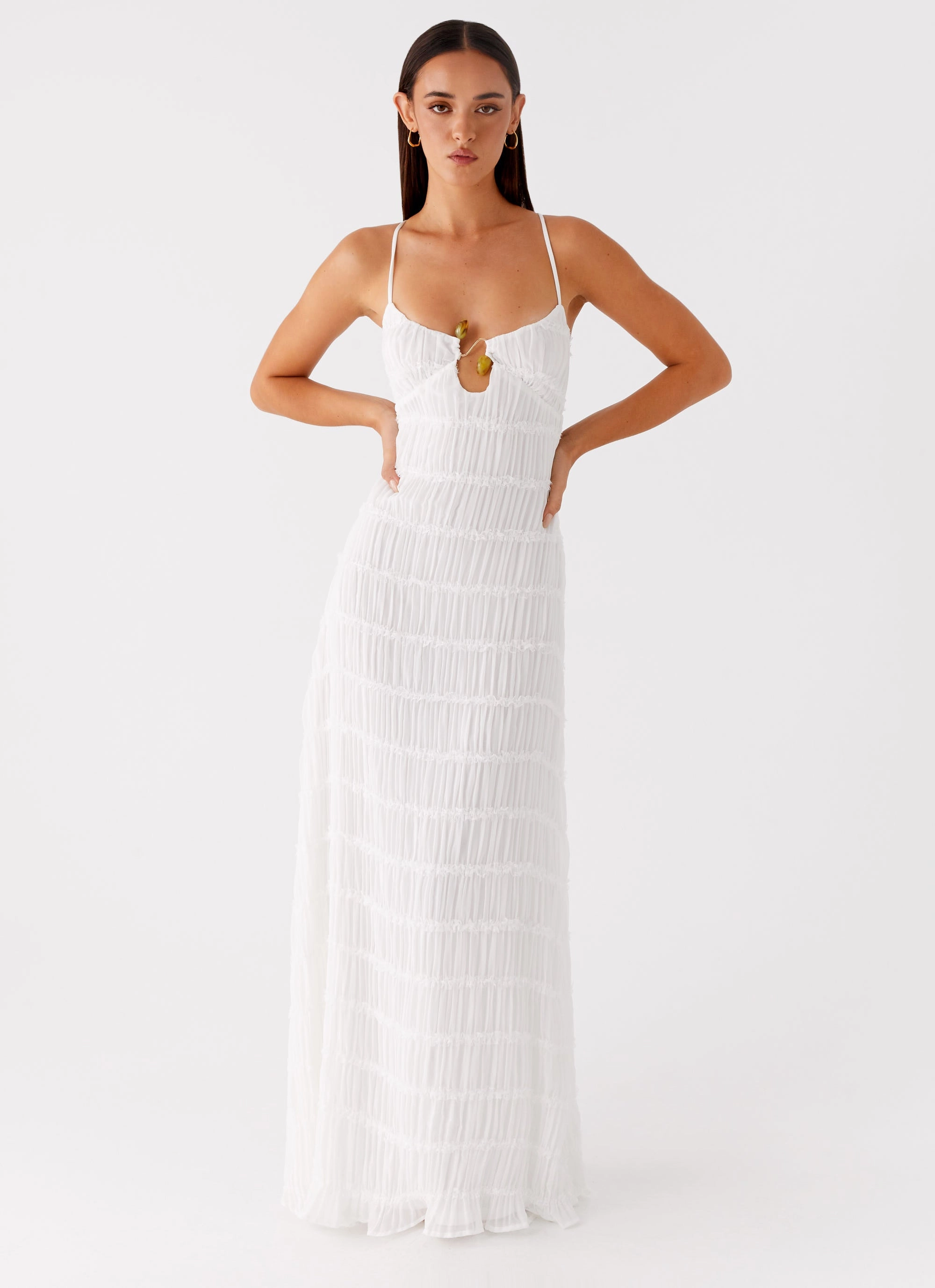 Darwin Maxi Dress - White Flexible Layers