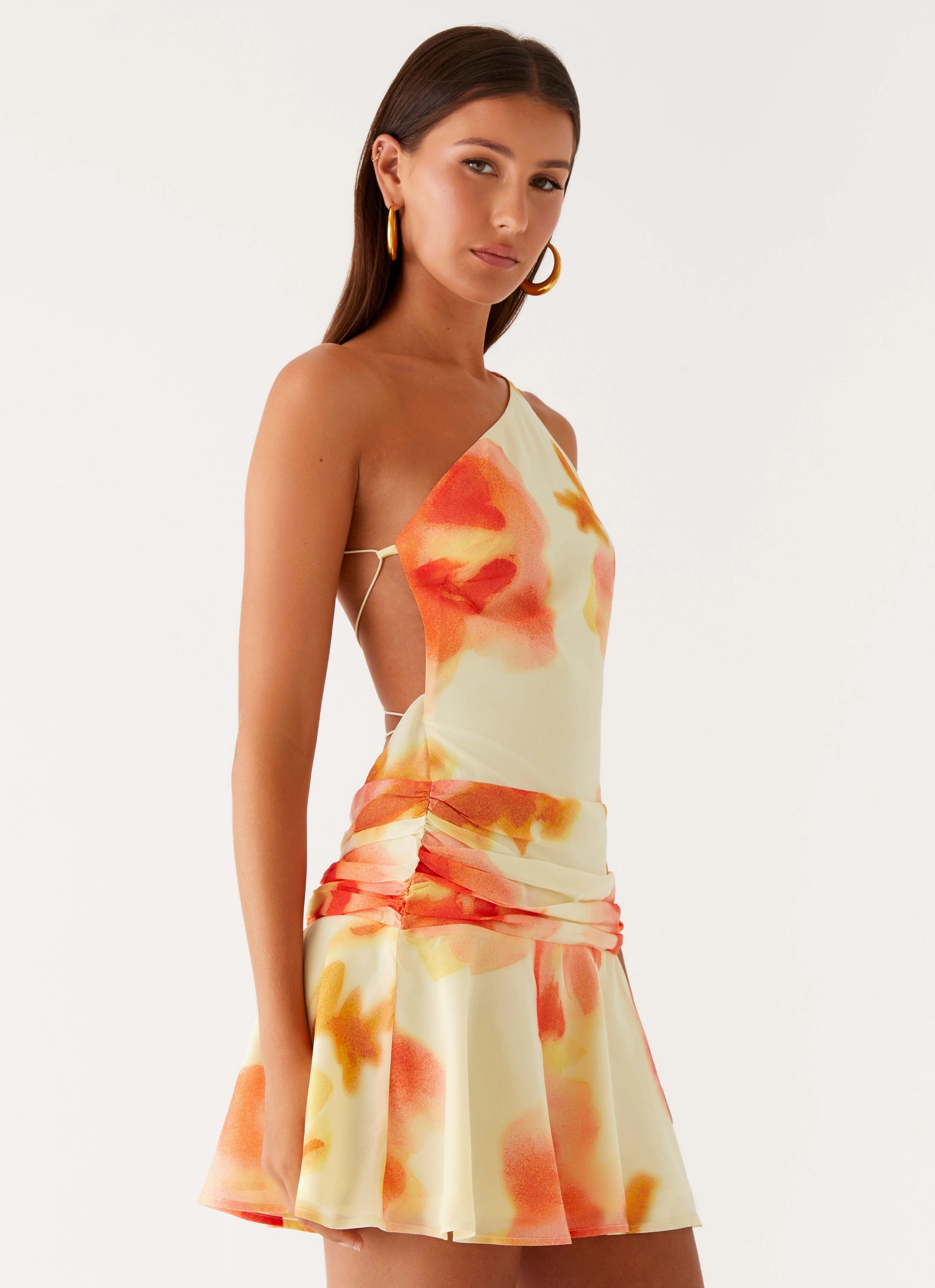 Meah Backless Mini Dress - Mimosa Blossom Cultural Heritage