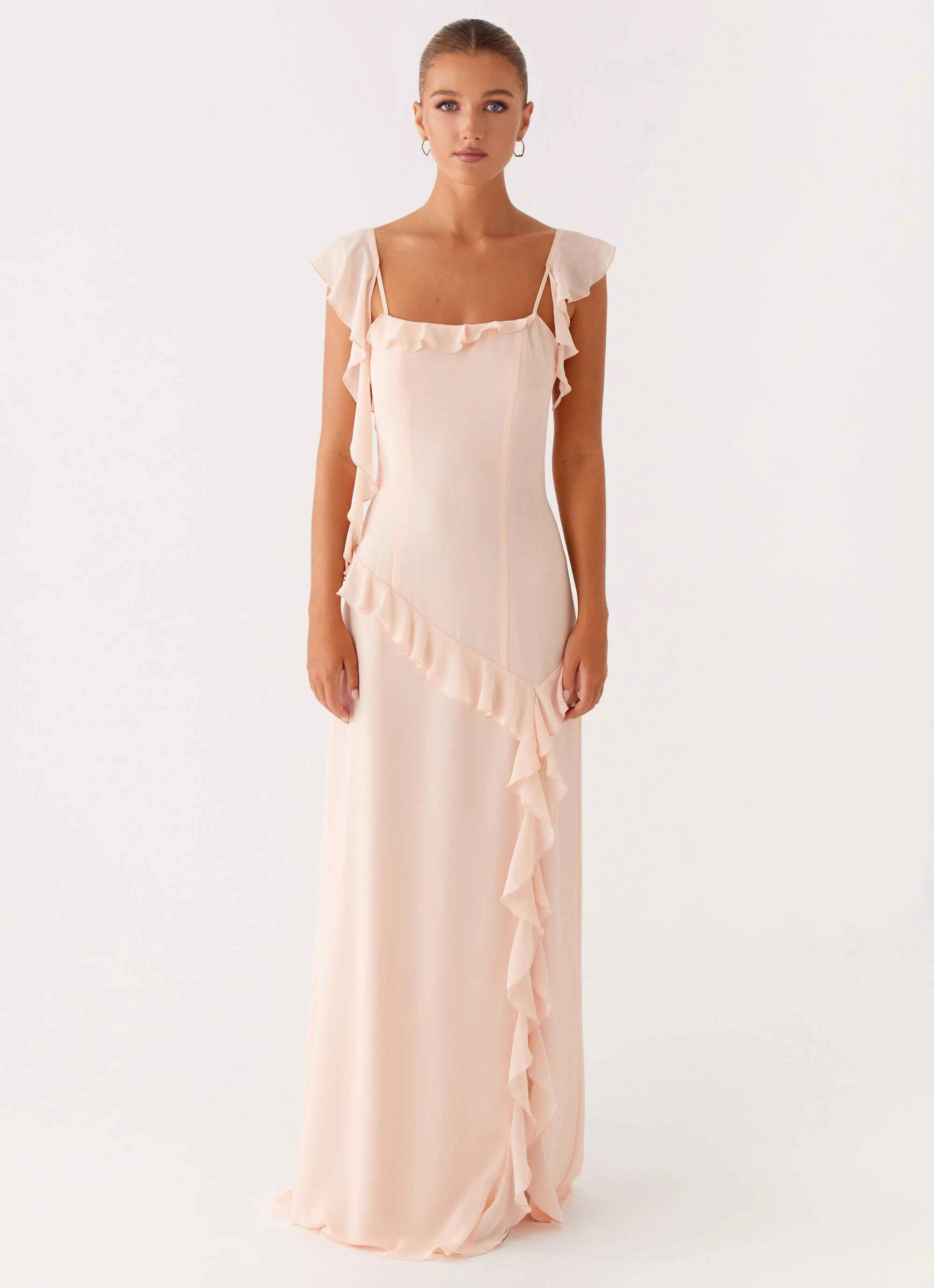 Naya Maxi Dress - Peach Dress for brunch